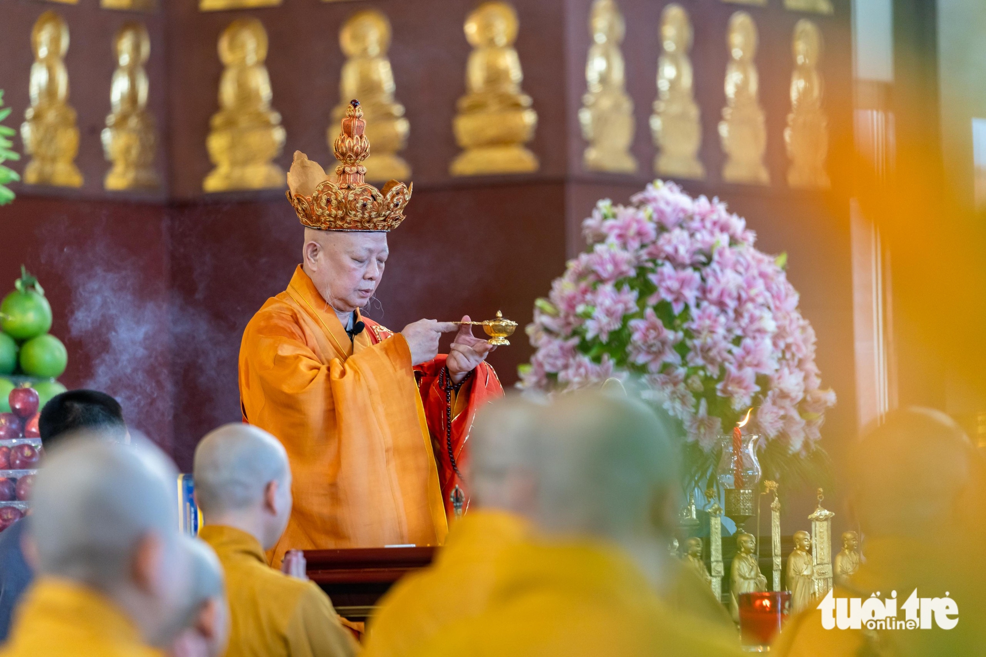 Lễ trai đàn chẩn tế siêu tiến anh linh các liệt sĩ ở Học viện Phật giáo tại TP.HCM - Ảnh 6.