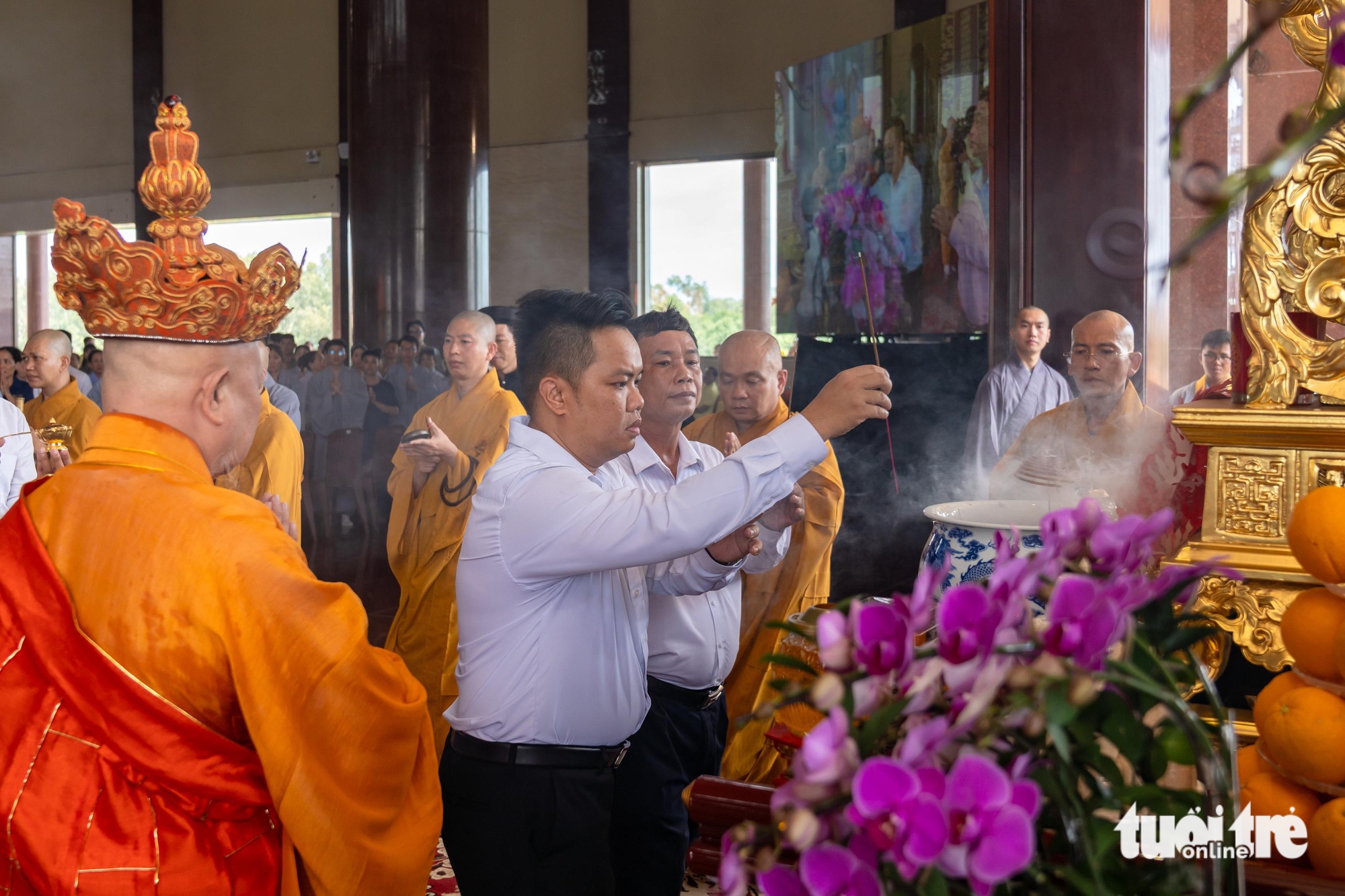 Lễ trai đàn chẩn tế siêu tiến anh linh các liệt sĩ ở Học viện Phật giáo tại TP.HCM - Ảnh 10.