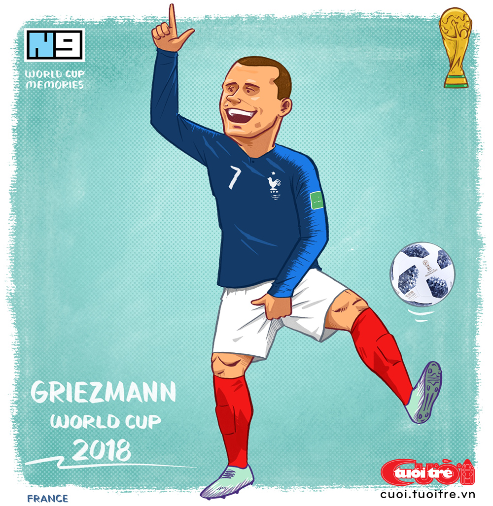 Tượng đài World Cup P.21: Cả thế giới 'Take the L' với Antoine Griezmann - Ảnh 1.