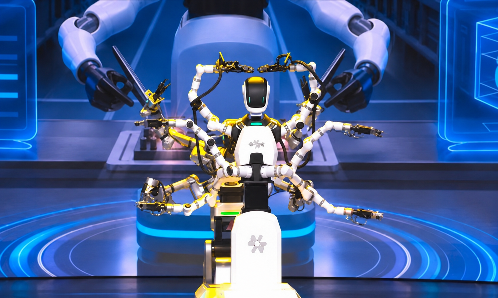 Robot sáu tay, leo vách bắt đầu làm việc thật tại Trung Quốc - Ảnh 1.