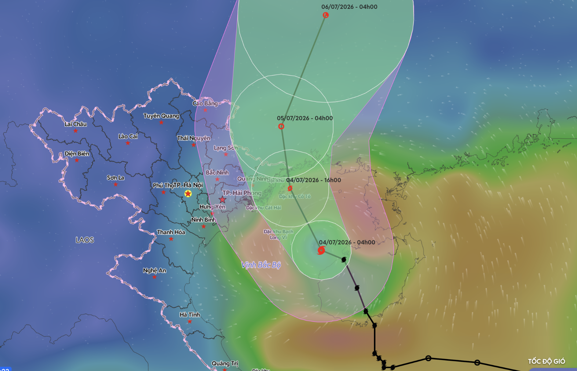 Bão số 1 gió giật cấp 11 vào vịnh Bắc Bộ, cách Quảng Ninh 180km - Ảnh 1.