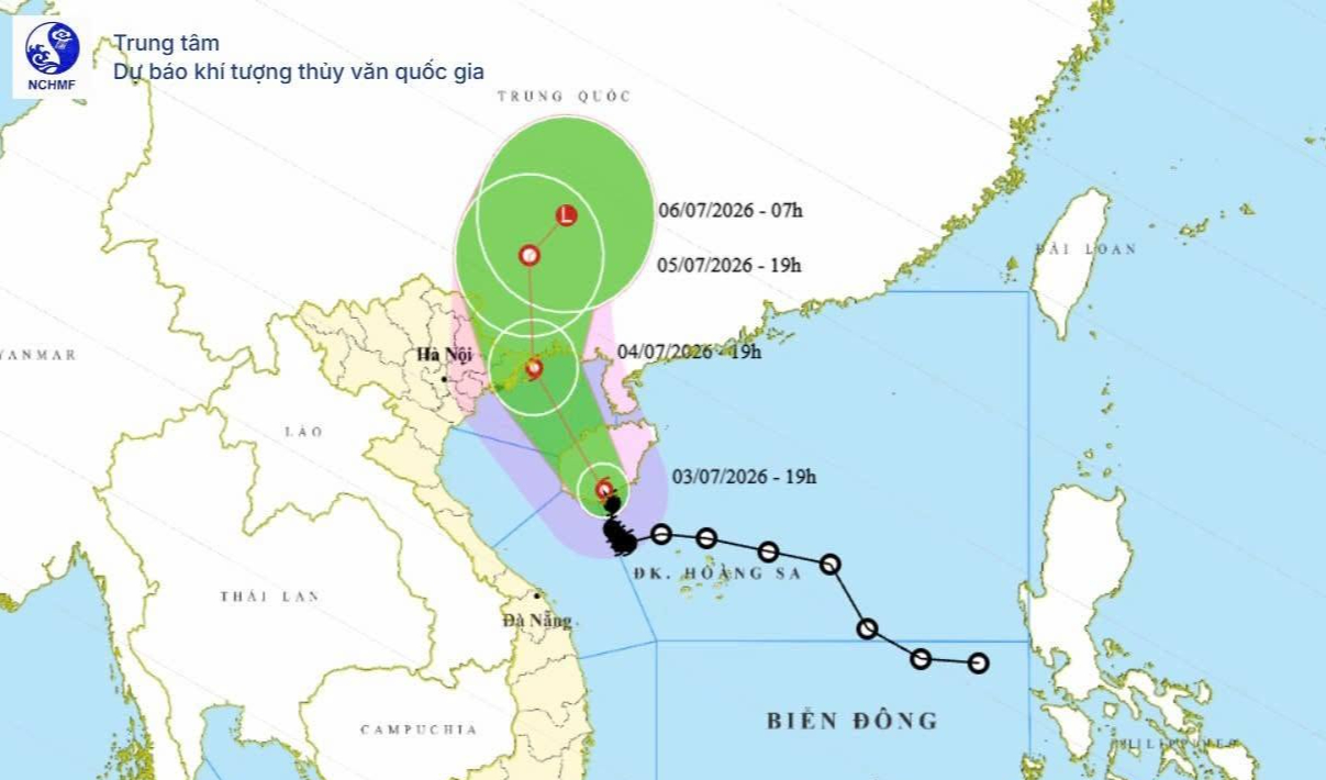 Bão số 1 dự kiến vào Quảng Ninh, 4 tỉnh Đông Bắc có nơi mưa trên 500mm - Ảnh 1.
