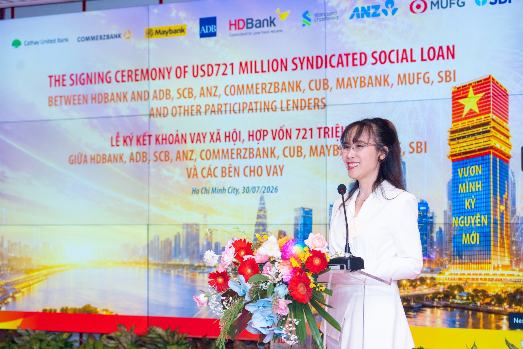 HDBank chính thức ký kết khoản vay xã hội hợp vốn quốc tế trị giá 721 triệu USD - Ảnh 1.