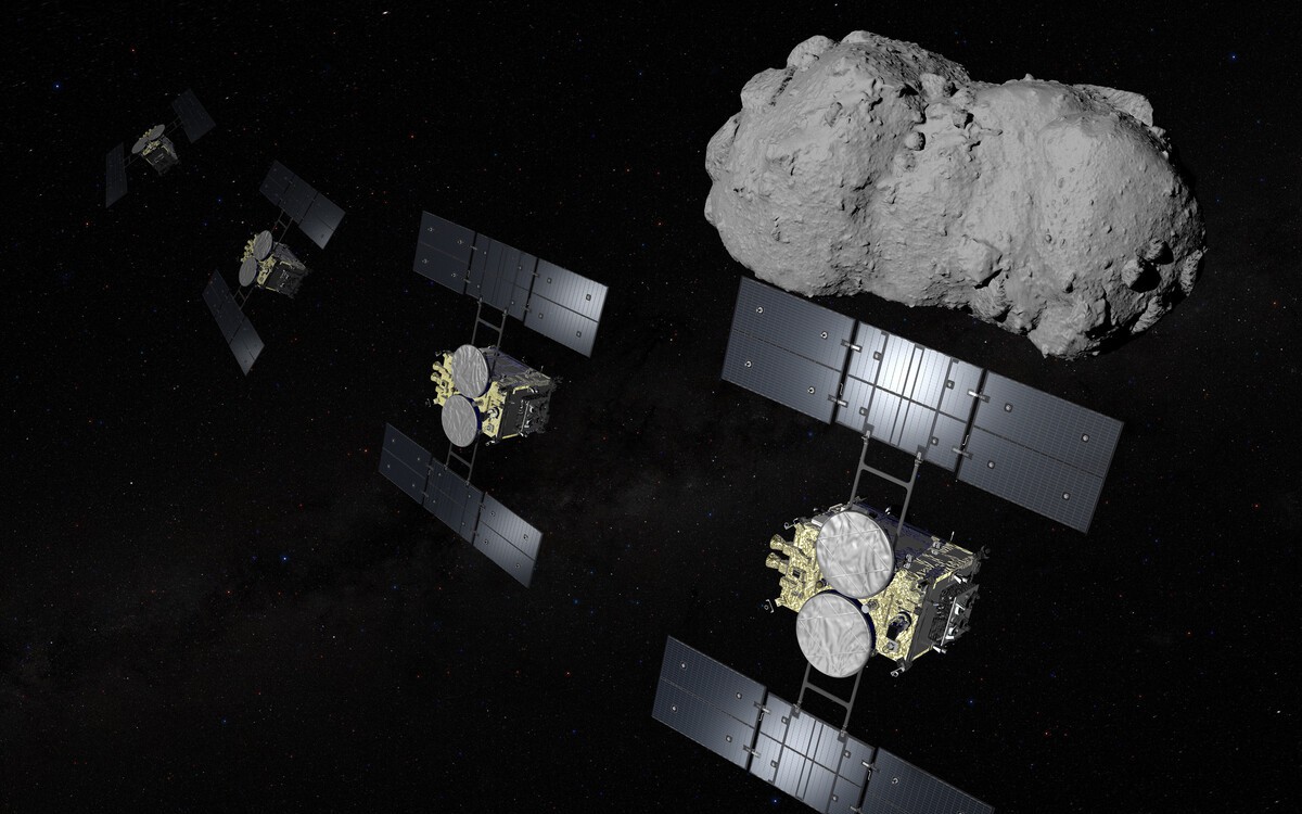 JAXA releases photo of asteroid Torifune taken by Hayabusa2 - Ảnh 2.