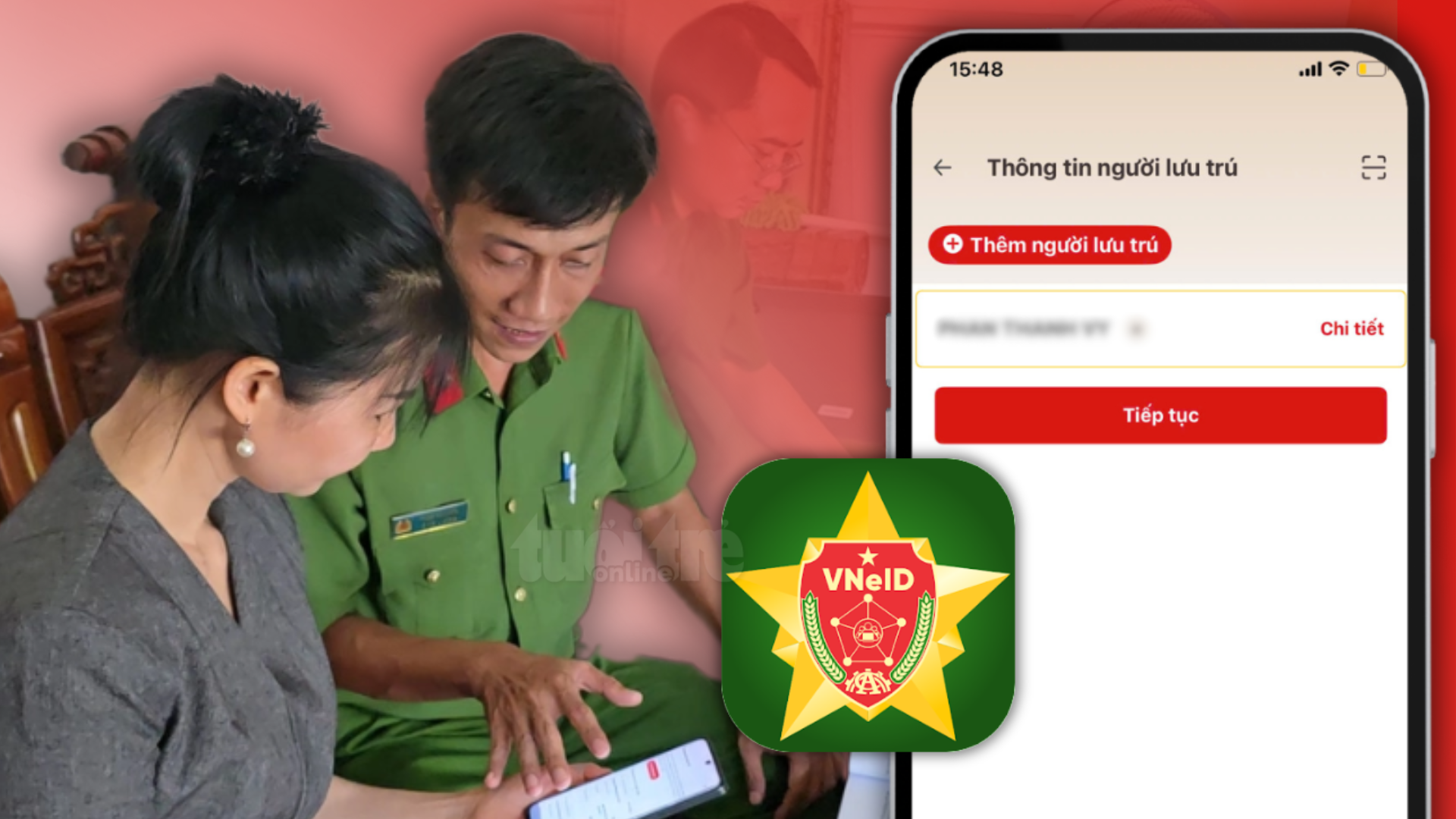 Hướng dẫn người dân KHAI BÁO LƯU TRÚ TRÊN VNEID rất đơn giản - Ảnh 1.