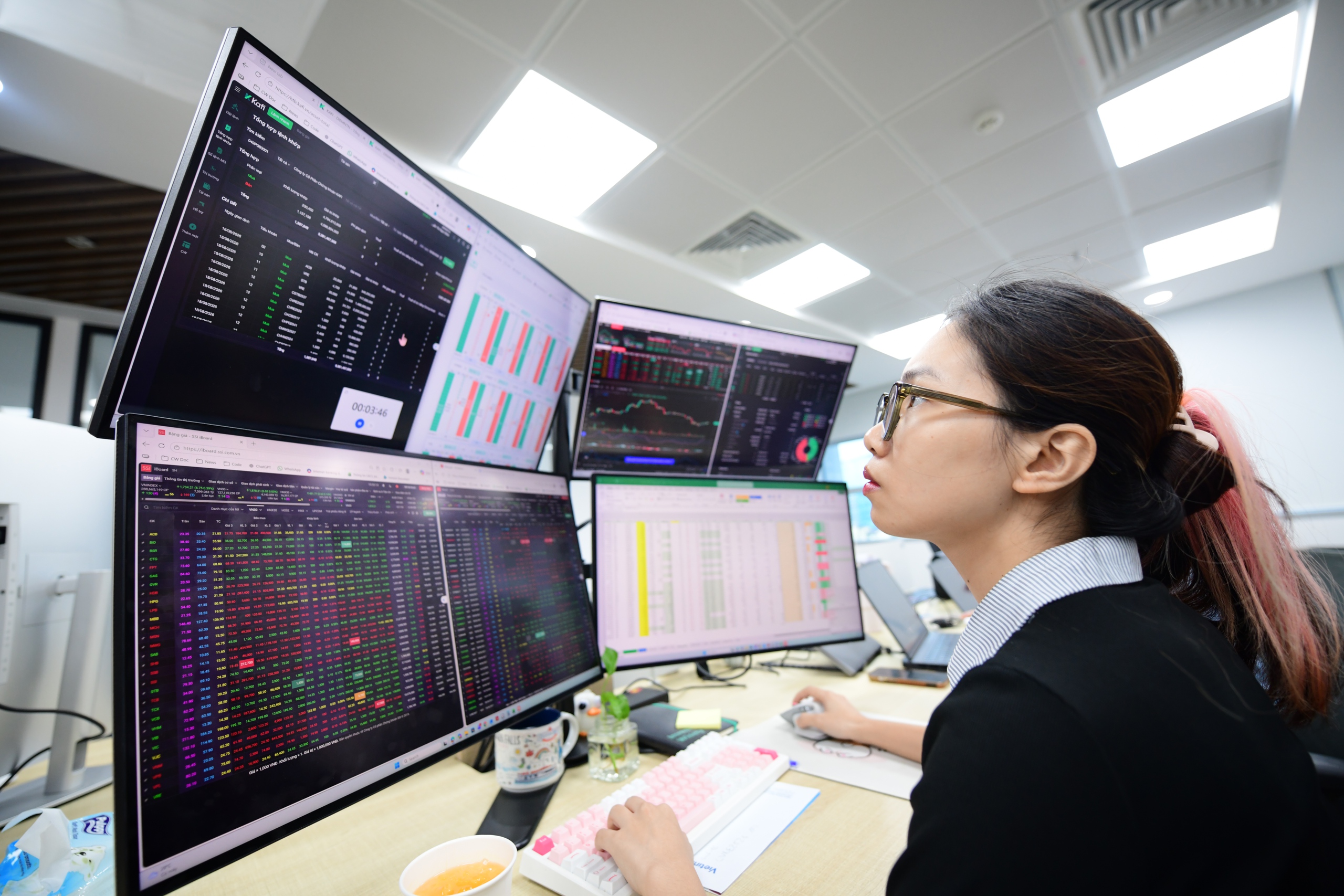 Thanh khoản chứng khoán vẫn èo uột, VN-Index lại đi lùi - Ảnh 1.