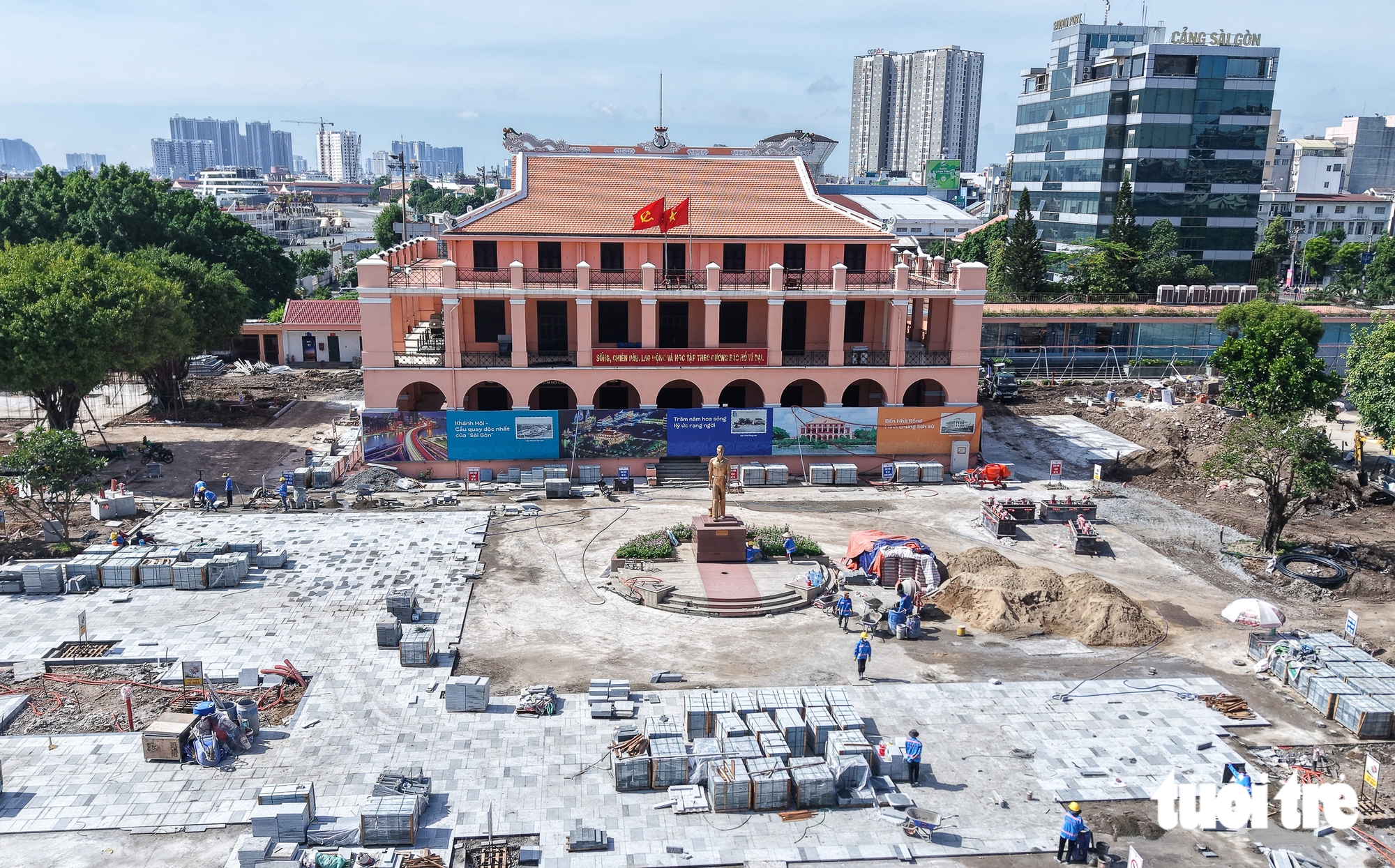 Bến Nhà Rồng chuyển biến sau 3 tháng khởi công, tạo đà đột phá hạ tầng ven sông Sài Gòn - Ảnh 2.