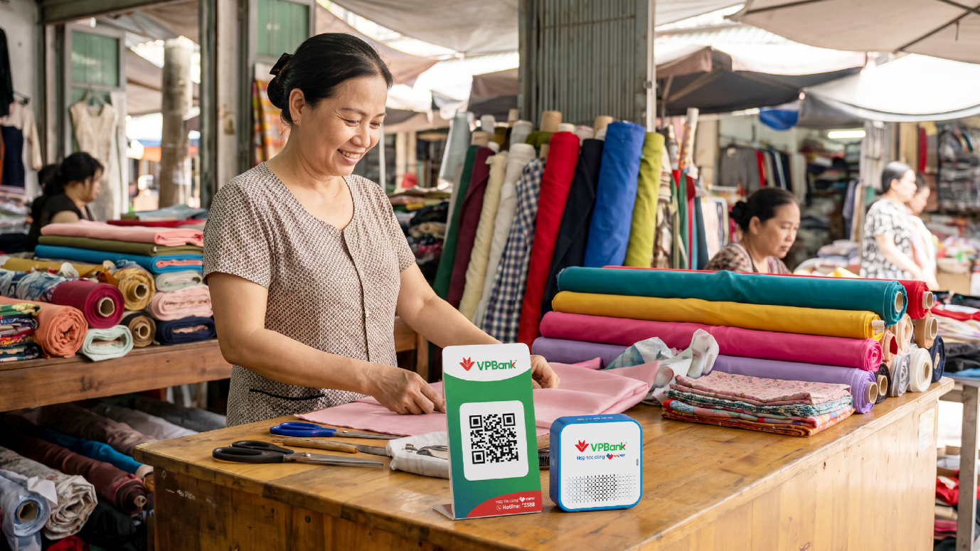 VNPAY trang bị loa thông báo giao dịch cho hộ kinh doanh - Ảnh 1.