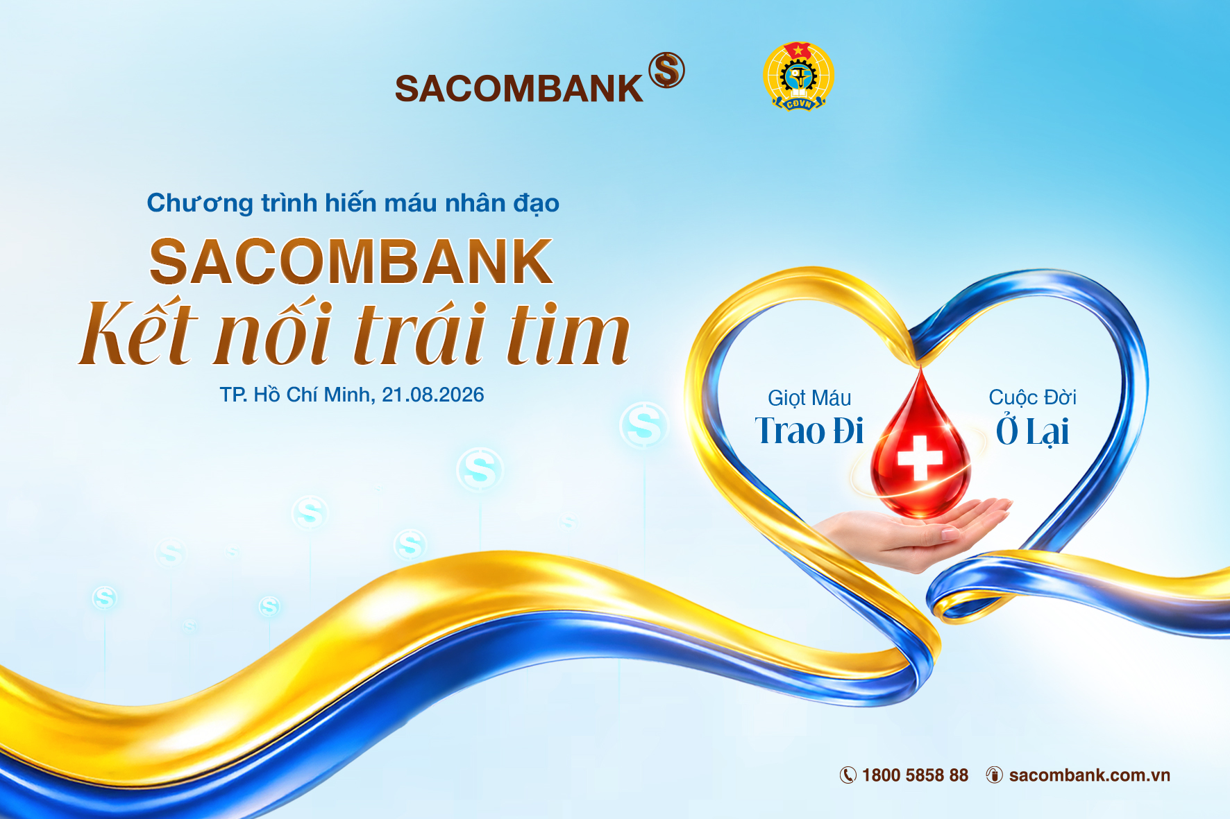 HÀNH TRÌNH 14 NĂM SACOMBANK TRAO GIỌT HỒNG SẺ CHIA SỰ SỐNG - Ảnh 1.