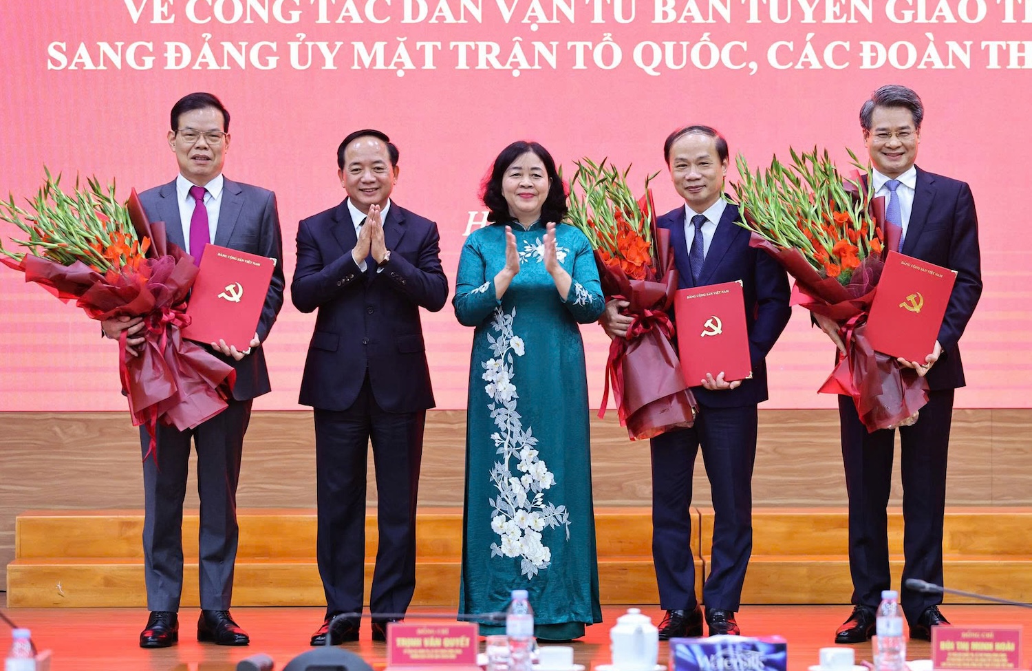 Ông Phạm Tất Thắng, Nguyễn Quang Đức, Triệu Tài Vinh làm Phó bí thư Đảng ủy MTTQ, các đoàn thể Trung ương - Ảnh 1.