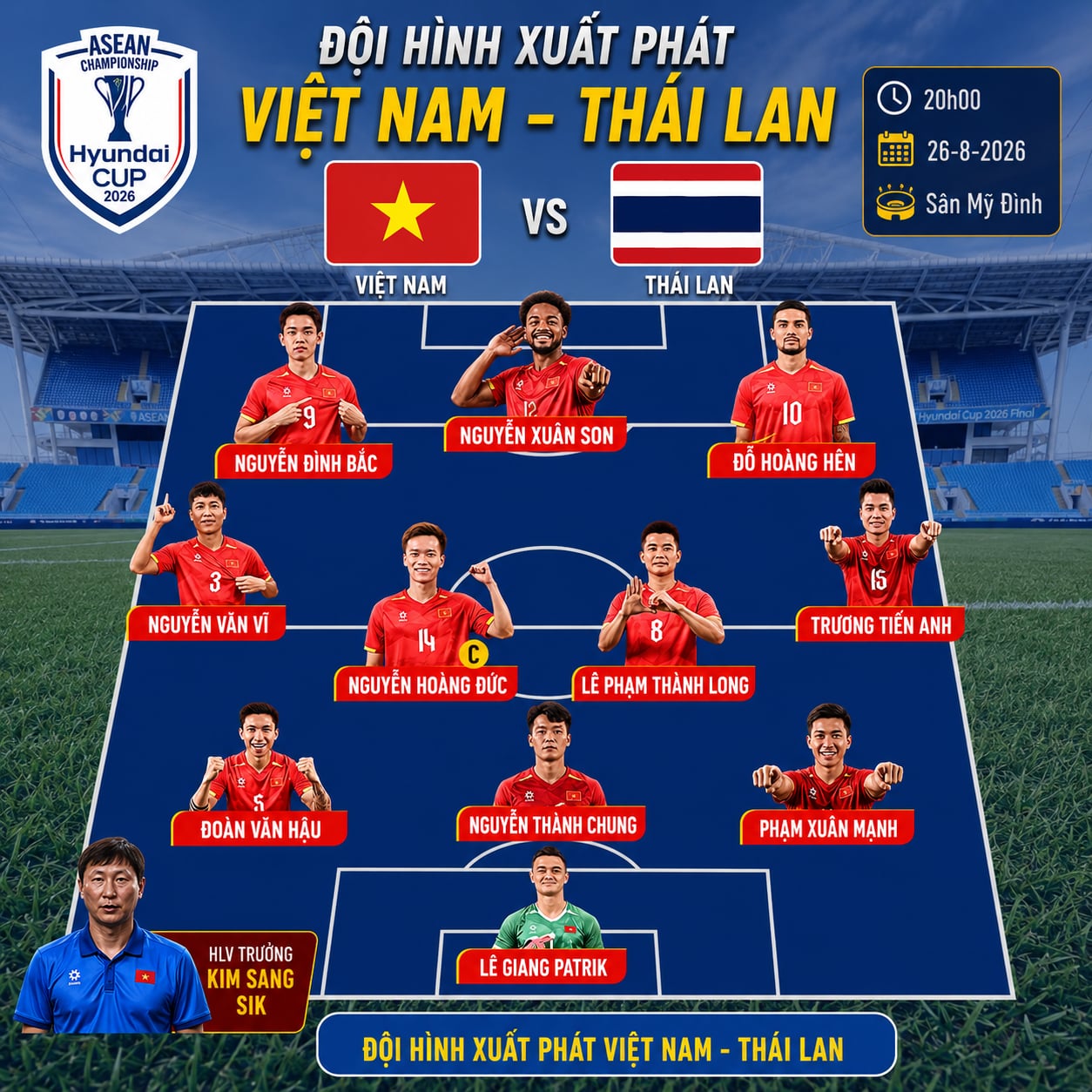 Trực tuyến Việt Nam - Thái Lan (20h): Thái Lan thay thủ môn - Ảnh 2.