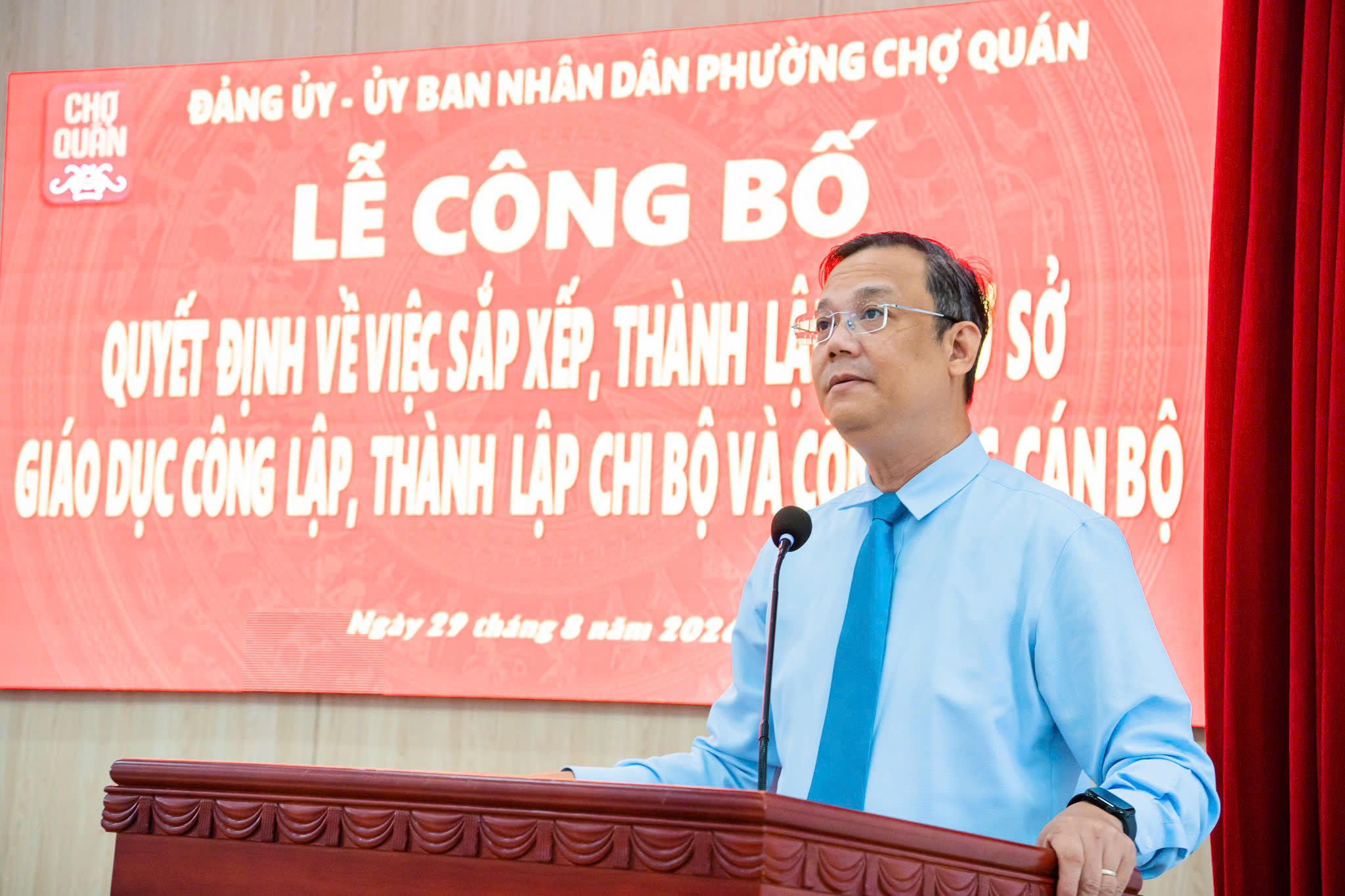 Phường Chợ Quán sắp xếp 10 trường còn 7, bổ nhiệm hiệu trưởng mới - Ảnh 2.
