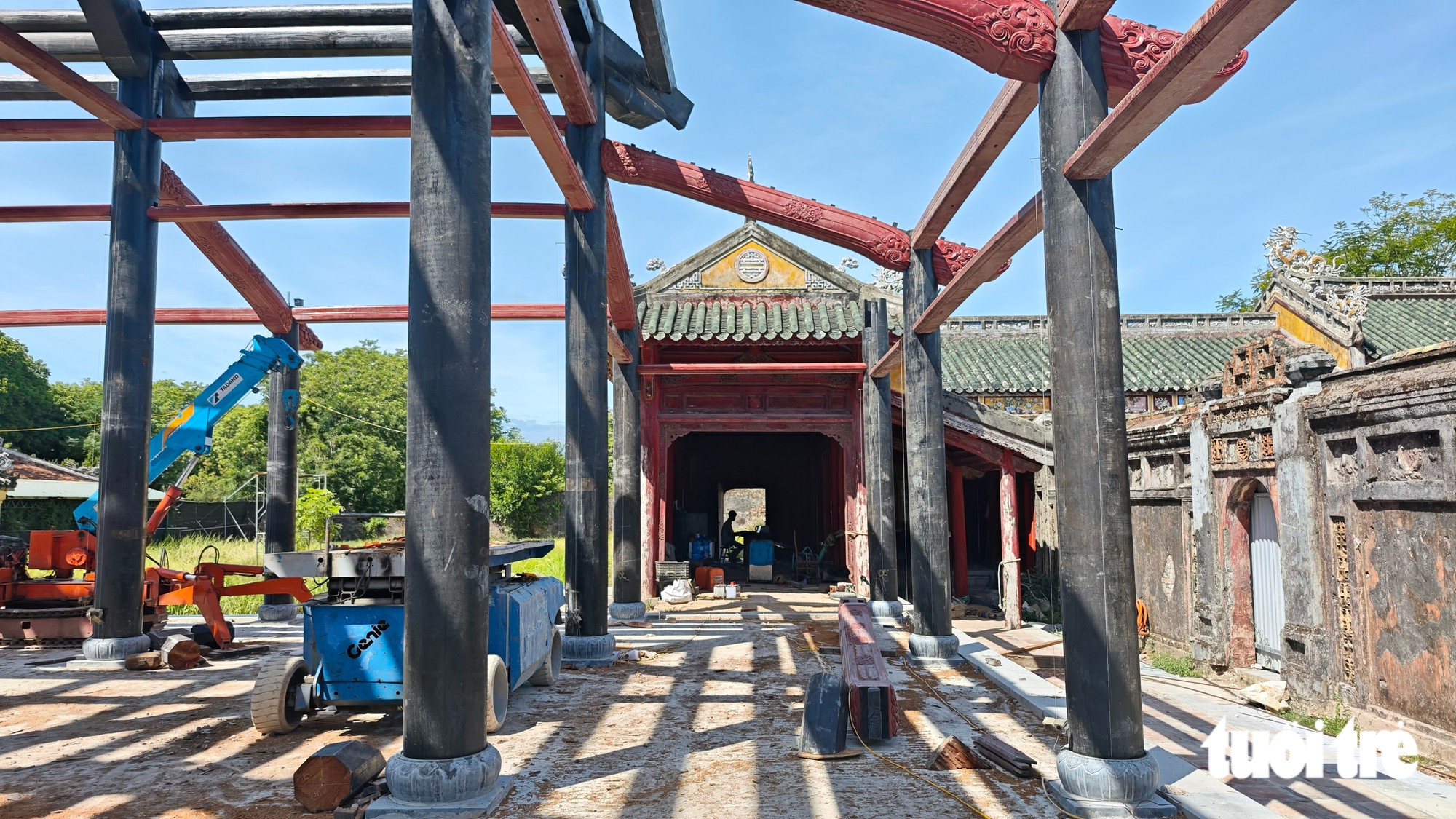 Cận cảnh điện Cần Chánh đang dần thành hình giữa Tử Cấm thành - Ảnh 5.