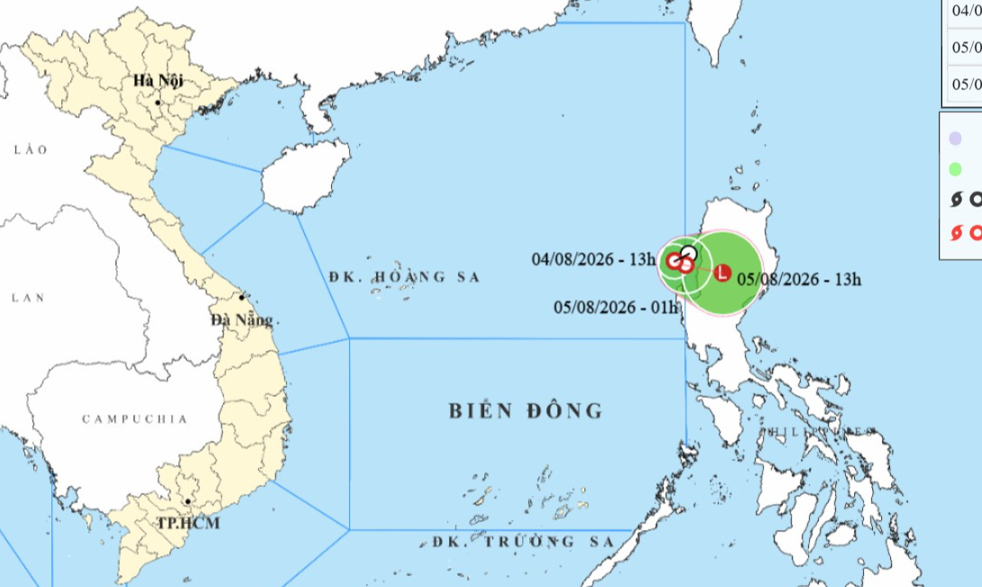 Áp thấp nhiệt đới vừa hình thành trên Biển Đông, miền Bắc mưa lớn diện rộng từ chiều nay - Ảnh 1.