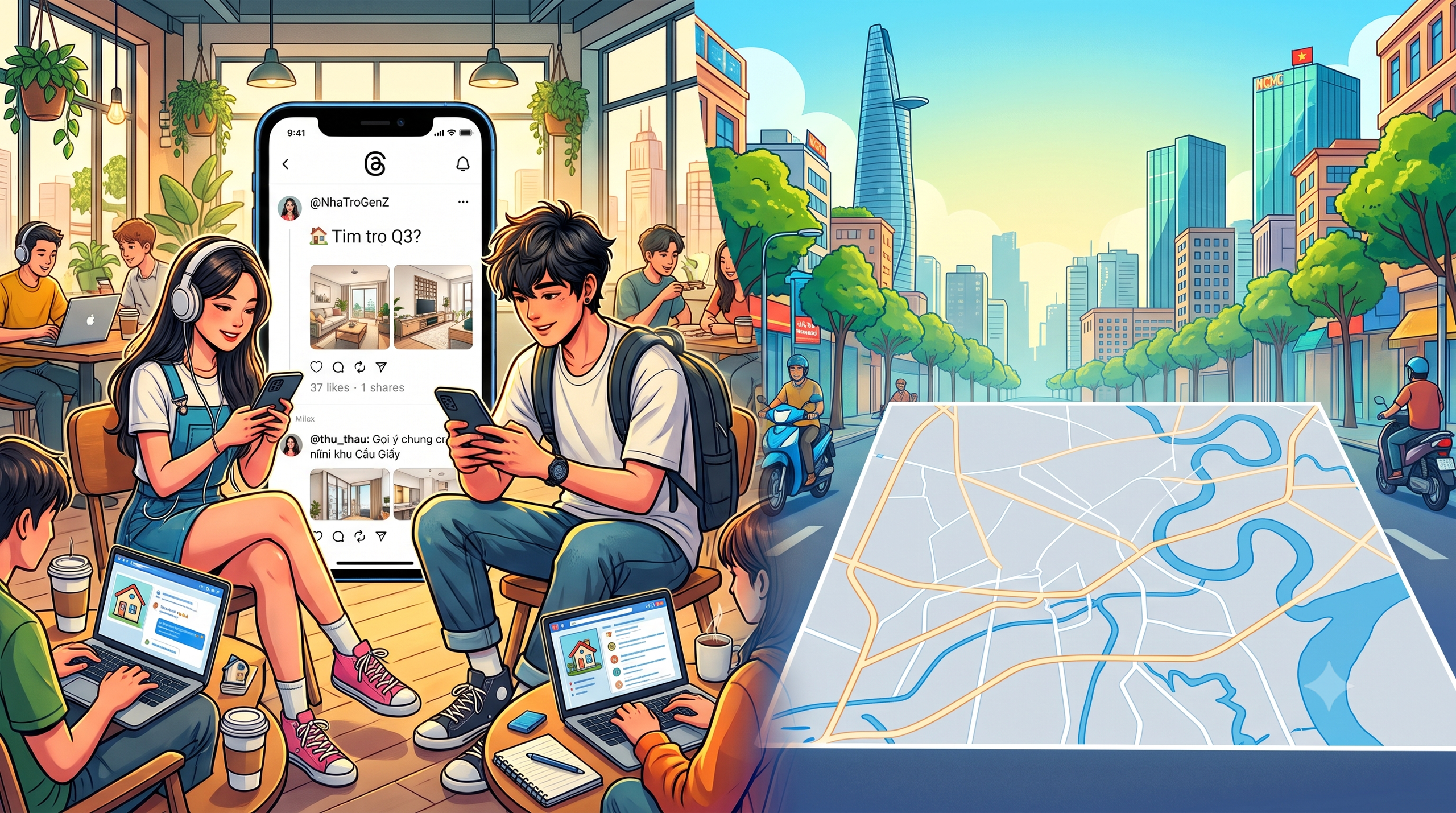 Gen Z đang biến Threads thành 'cẩm nang tìm nhà' - Ảnh 1.
