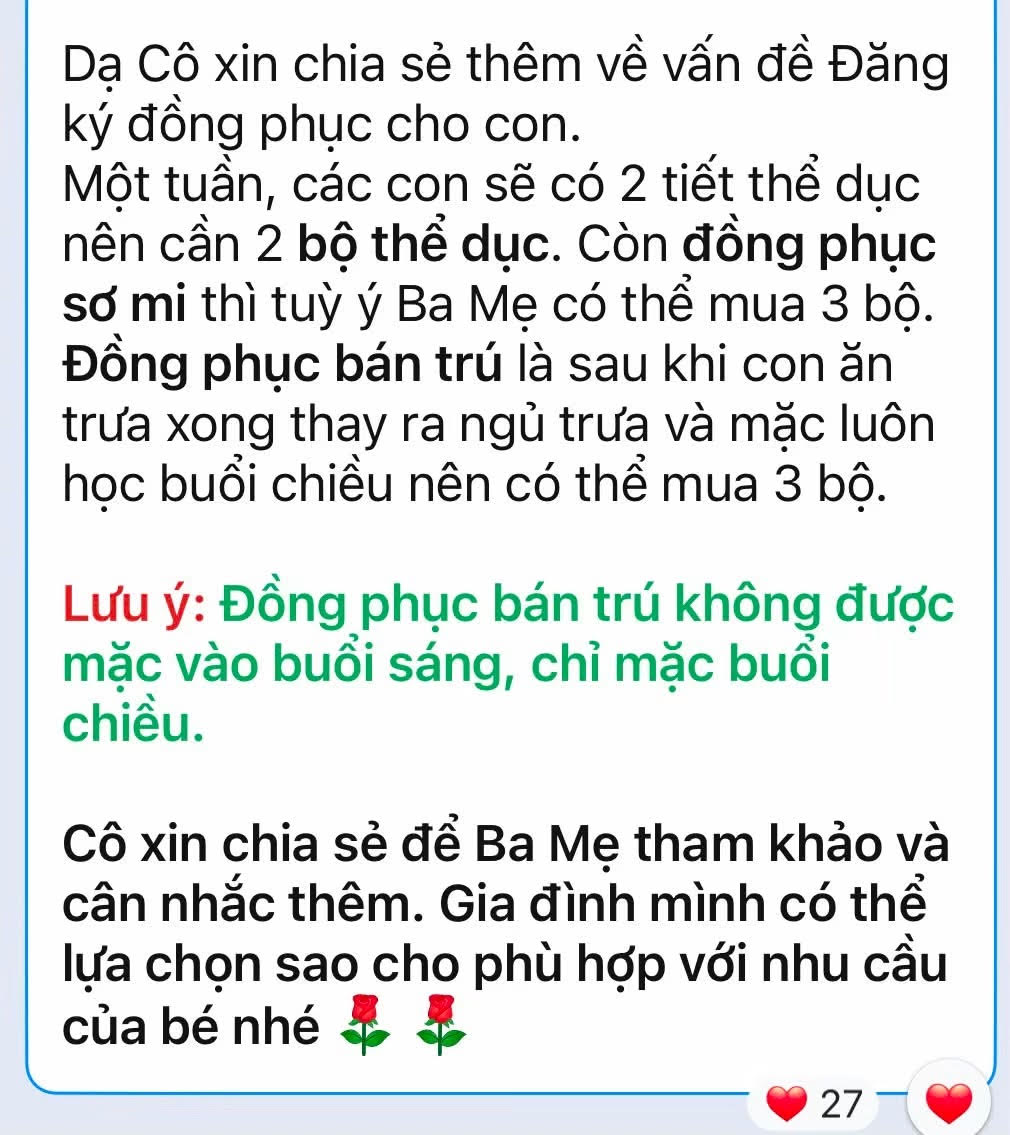 Tranh cãi việc mua đồng phục... ngủ, phụ huynh người nói hợp lý, người nói 'vẽ vời' - Ảnh 3.