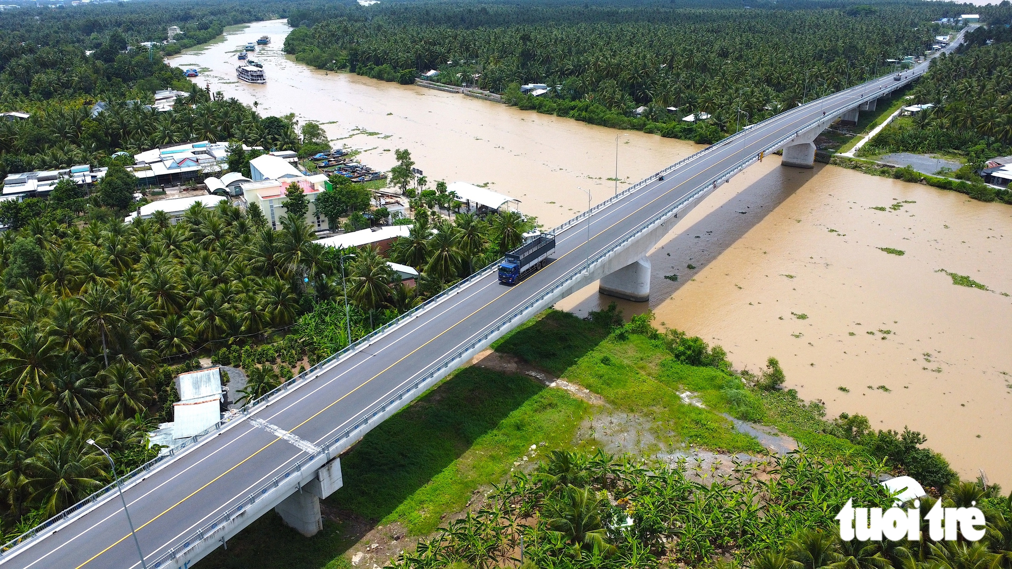 Ngắm tuyến đường ven sông Tiền tuyệt đẹp từ hình ảnh flycam - Ảnh 4.