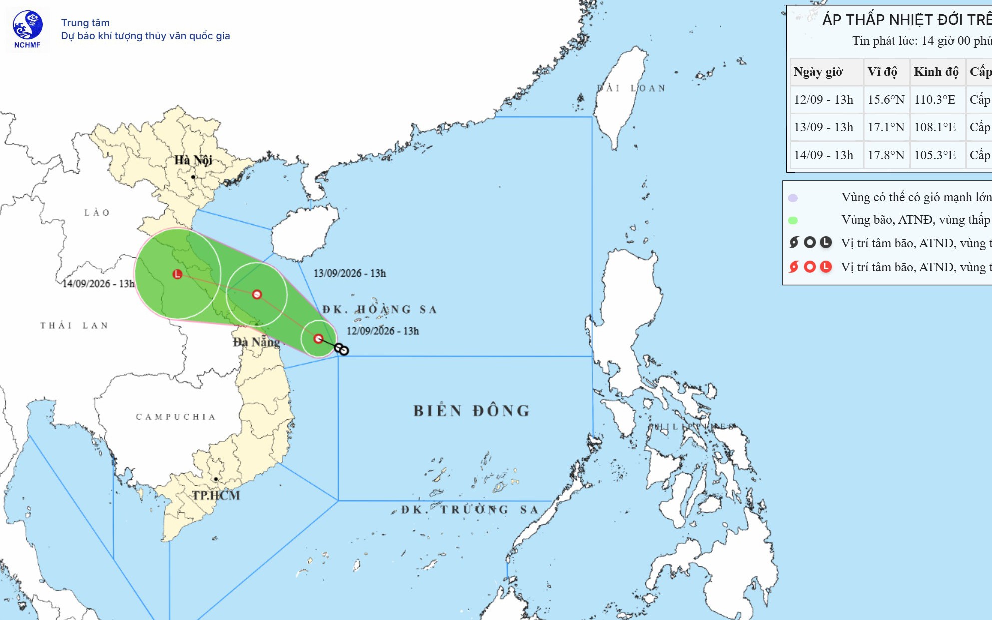 How strong will winds, rain be as tropical depression moves over Vietnam's central coast?- Ảnh 1.