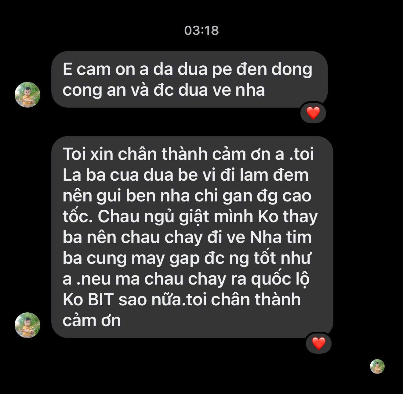 Bé trai òa khóc trên đường dẫn cao tốc lúc nửa đêm, tài xế đưa đến công an tìm người nhà - Ảnh 2.