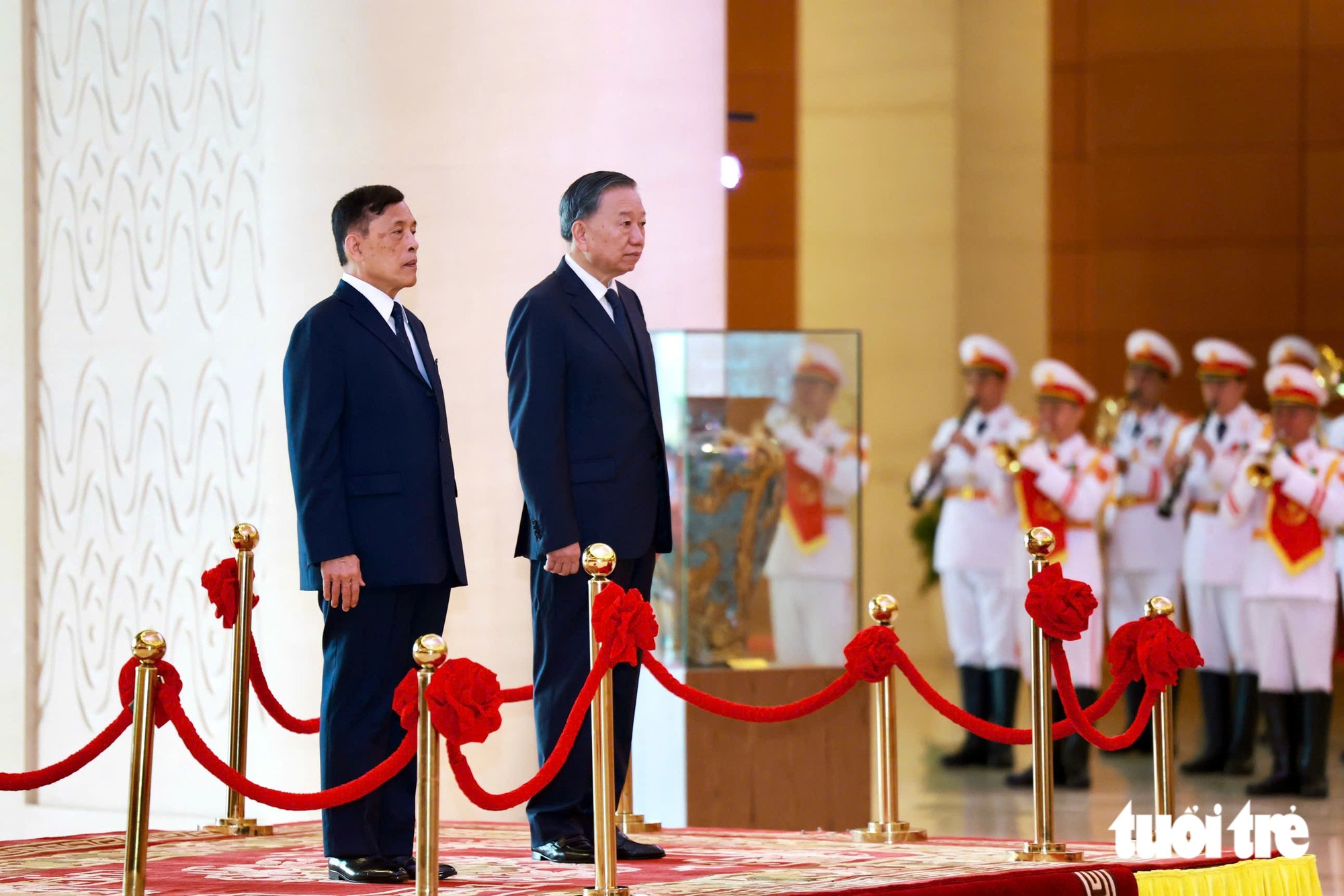 Tổng Bí thư, Chủ tịch nước Tô Lâm chủ trì lễ đón chính thức Nhà Vua Thái Lan - Ảnh 1.