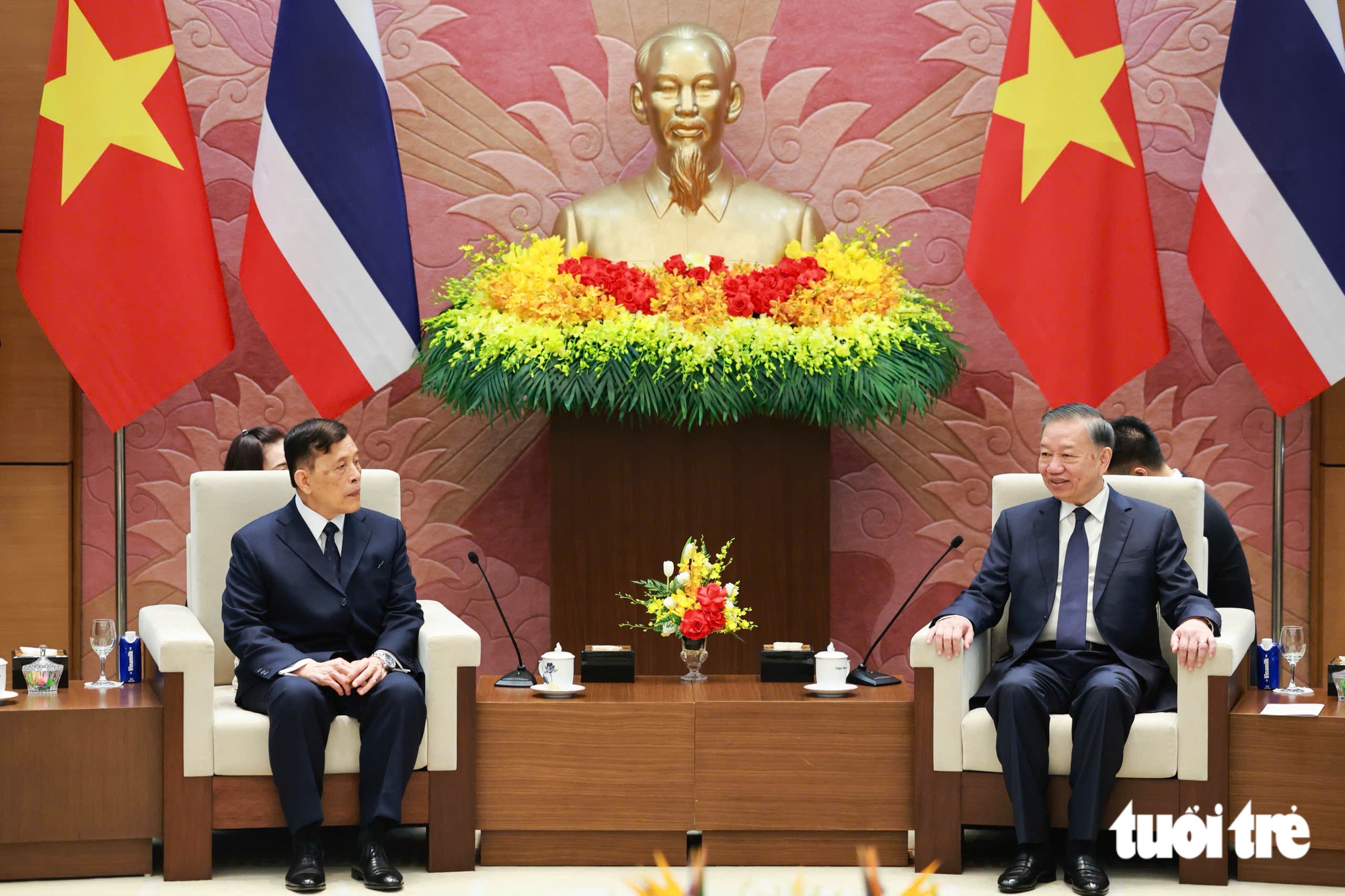 Tổng Bí thư, Chủ tịch nước Tô Lâm chủ trì lễ đón chính thức Nhà Vua Thái Lan - Ảnh 6.