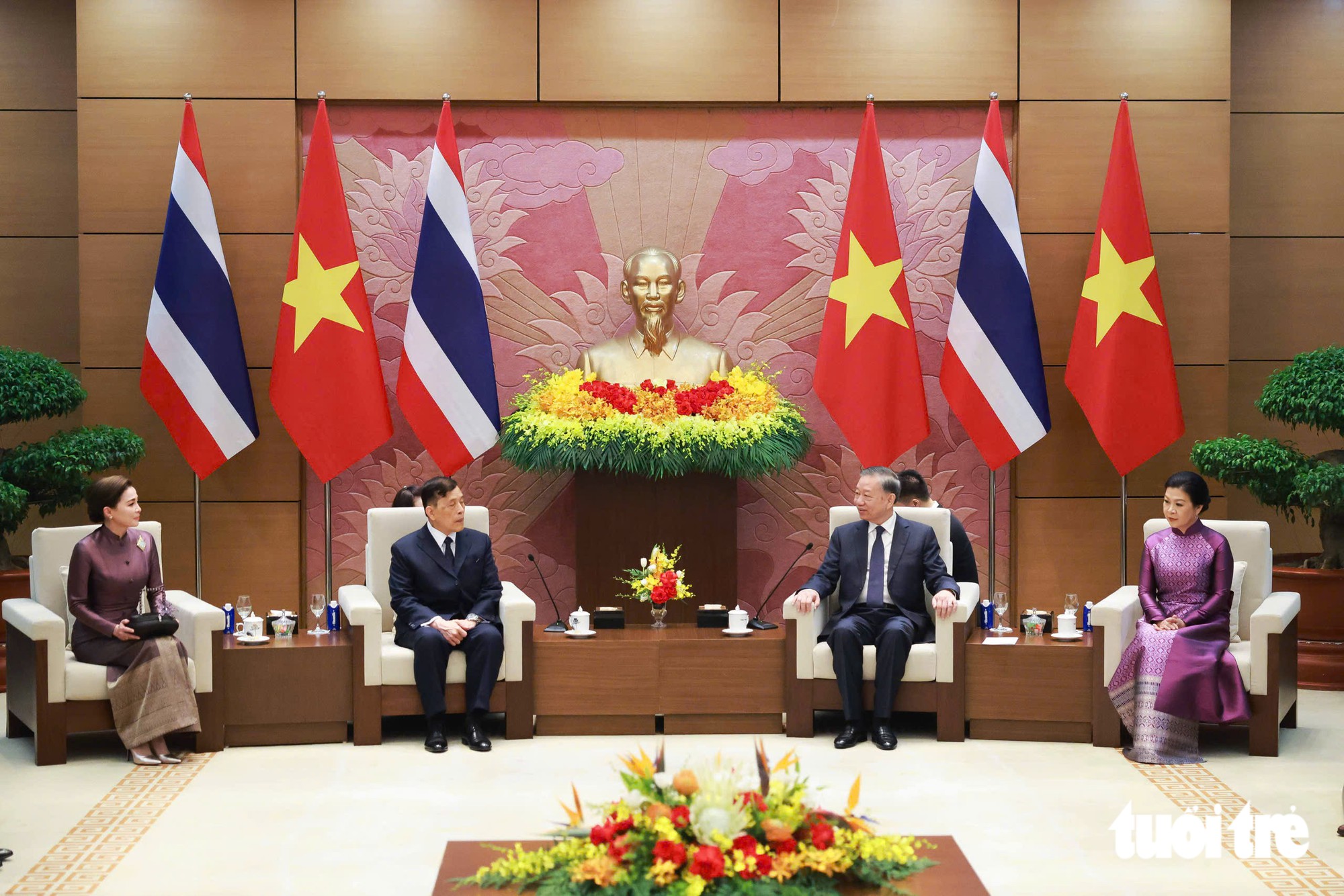 Tổng Bí thư, Chủ tịch nước Tô Lâm chủ trì lễ đón chính thức Nhà Vua Thái Lan - Ảnh 7.