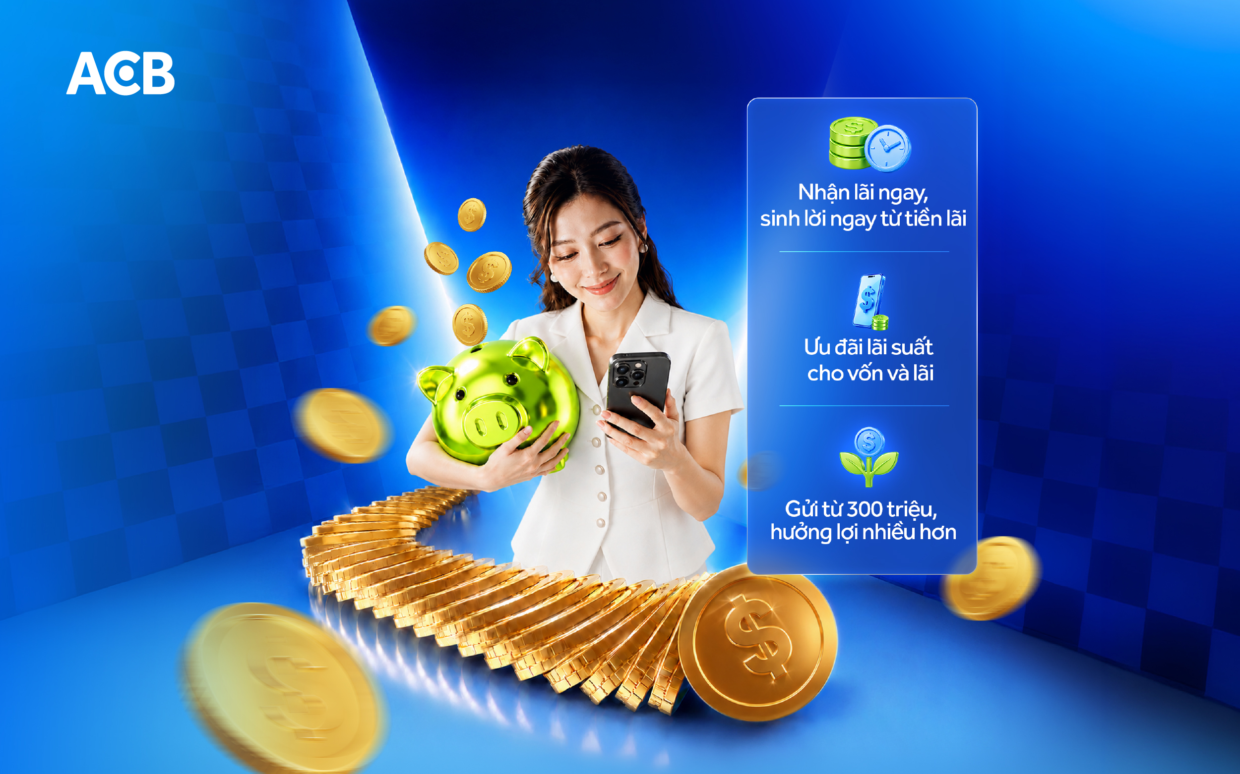 ACB mở thêm lựa chọn cho dòng tiền với Tiền gửi lãi thông minh - Ảnh 1.
