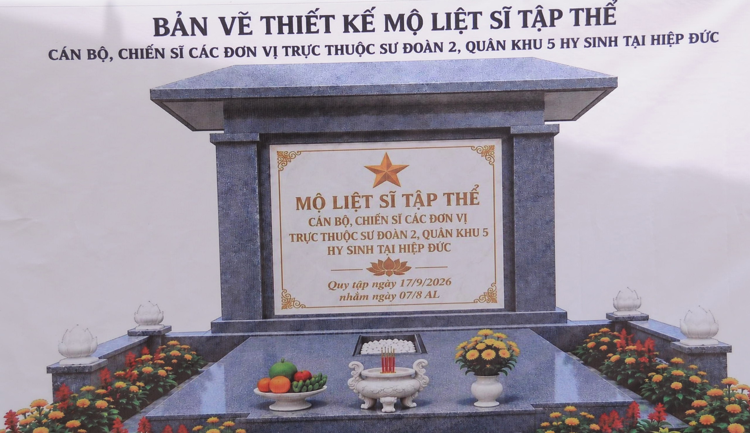 Thiêng liêng lễ an táng 17 liệt sĩ Sư đoàn 2 : Máu đào các anh thấm sâu vào lòng đất, cho Tổ quốc được nở hoa - Ảnh 1.