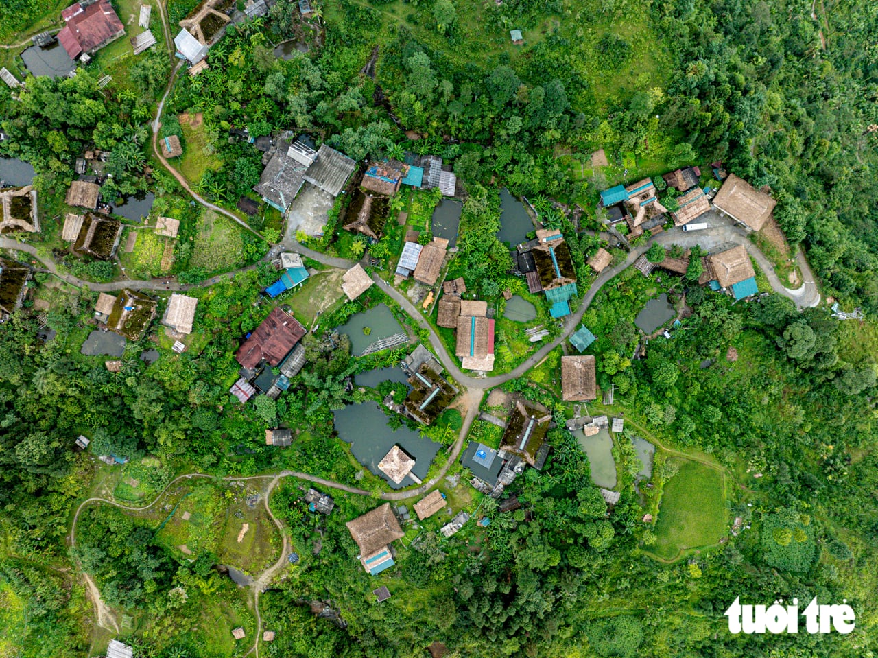 Trek to northeast Vietnam's ‘roof’ for distinctive terraced rice fields and moss-covered stilt houses- Ảnh 6.