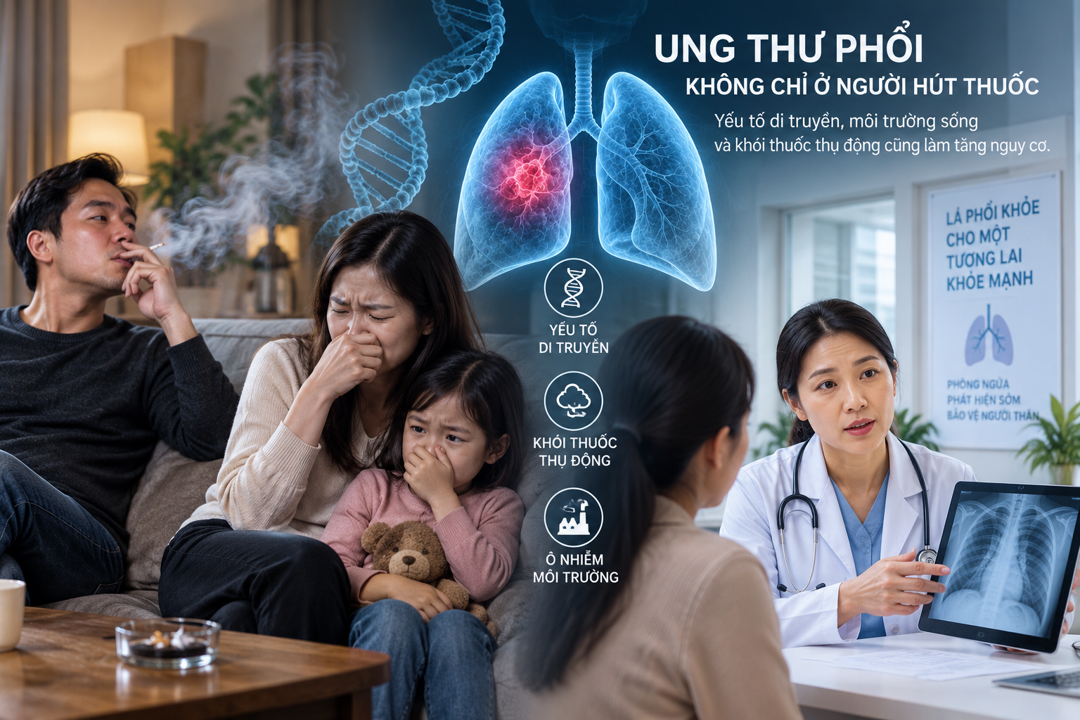 Gen hiếm làm tăng nguy cơ ung thư phổi dù không hút thuốc - Ảnh 1.