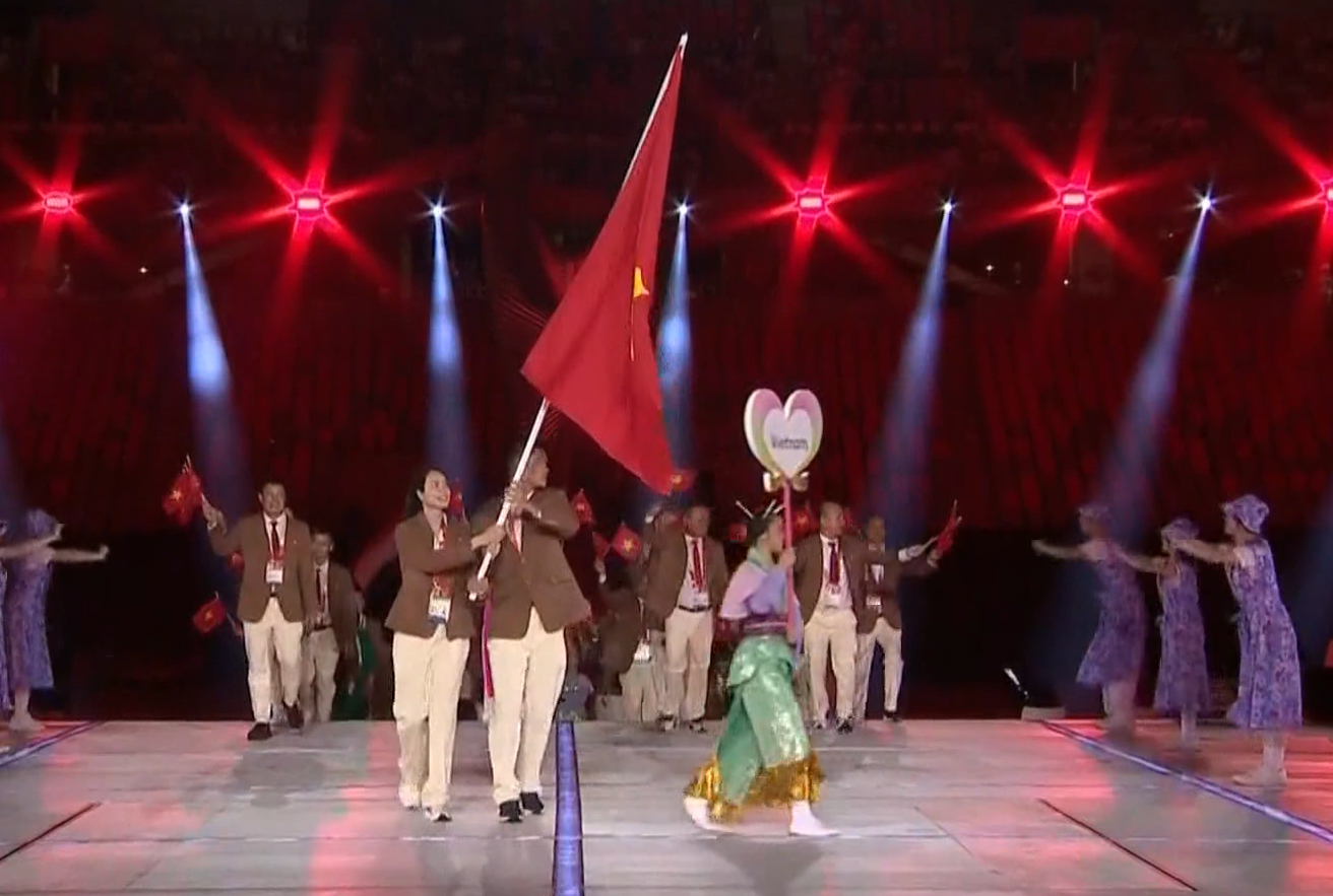 Lễ khai mạc Asiad 20: Kỳ đại hội thể thao châu Á ngập tràn sắc màu - Ảnh 8.