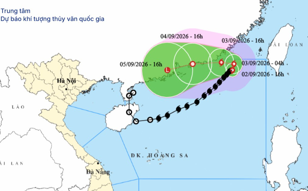 Bão số 5 đi chậm, không ảnh hưởng đến đất liền Việt Nam, bác bỏ tin càng vào gần bờ bão càng mạnh - Ảnh 1.