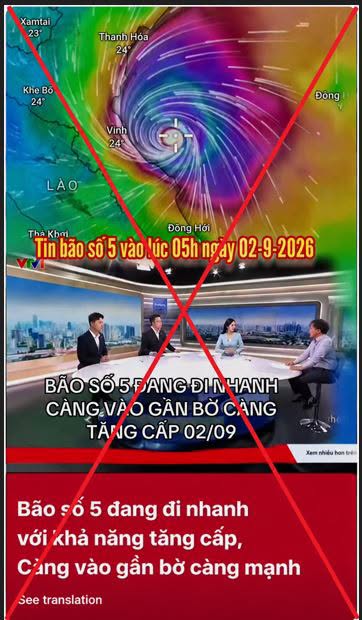 Bão số 5 đi chậm, không ảnh hưởng đến đất liền Việt Nam, bác bỏ tin càng vào gần bờ bão càng mạnh - Ảnh 1.