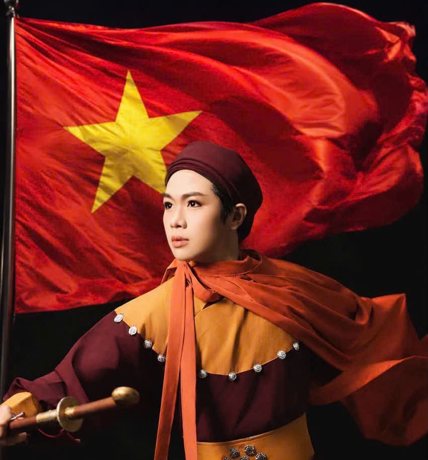 Kép trẻ Trọng Nhân trong tạo hình nhân vật sử Việt tự hào ngày Quốc khánh 2-9 - Ảnh 1.