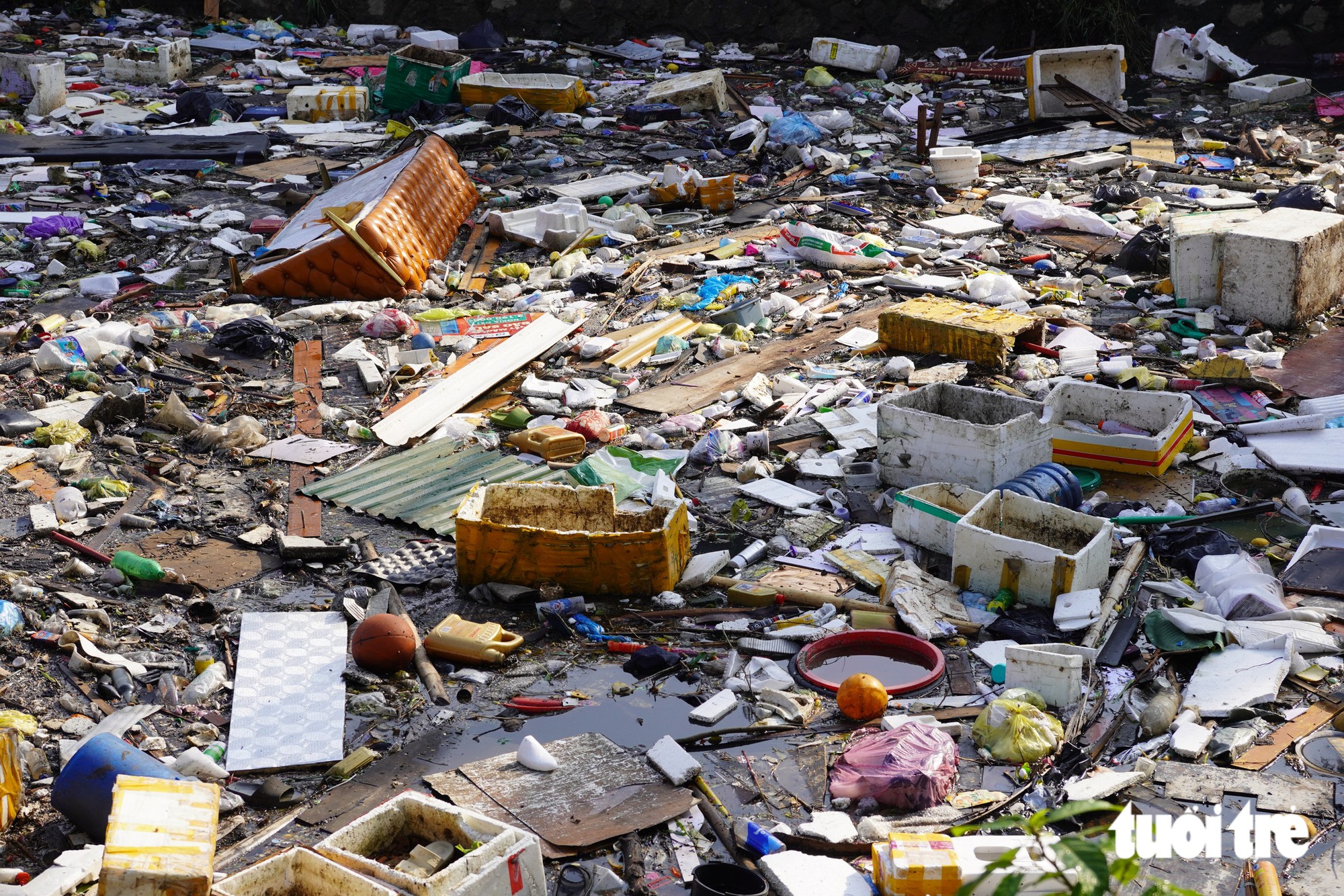Historic rain leaves Vietnam’s ancient citadel moat choked with trash- Ảnh 4.