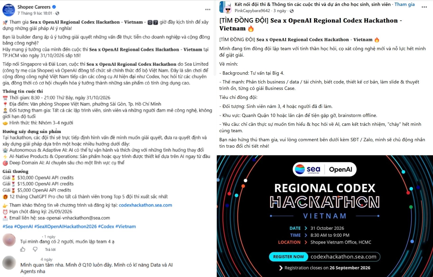 Sắp đóng cổng đăng ký Sea x OpenAI Codex Hackathon - Ảnh 4.