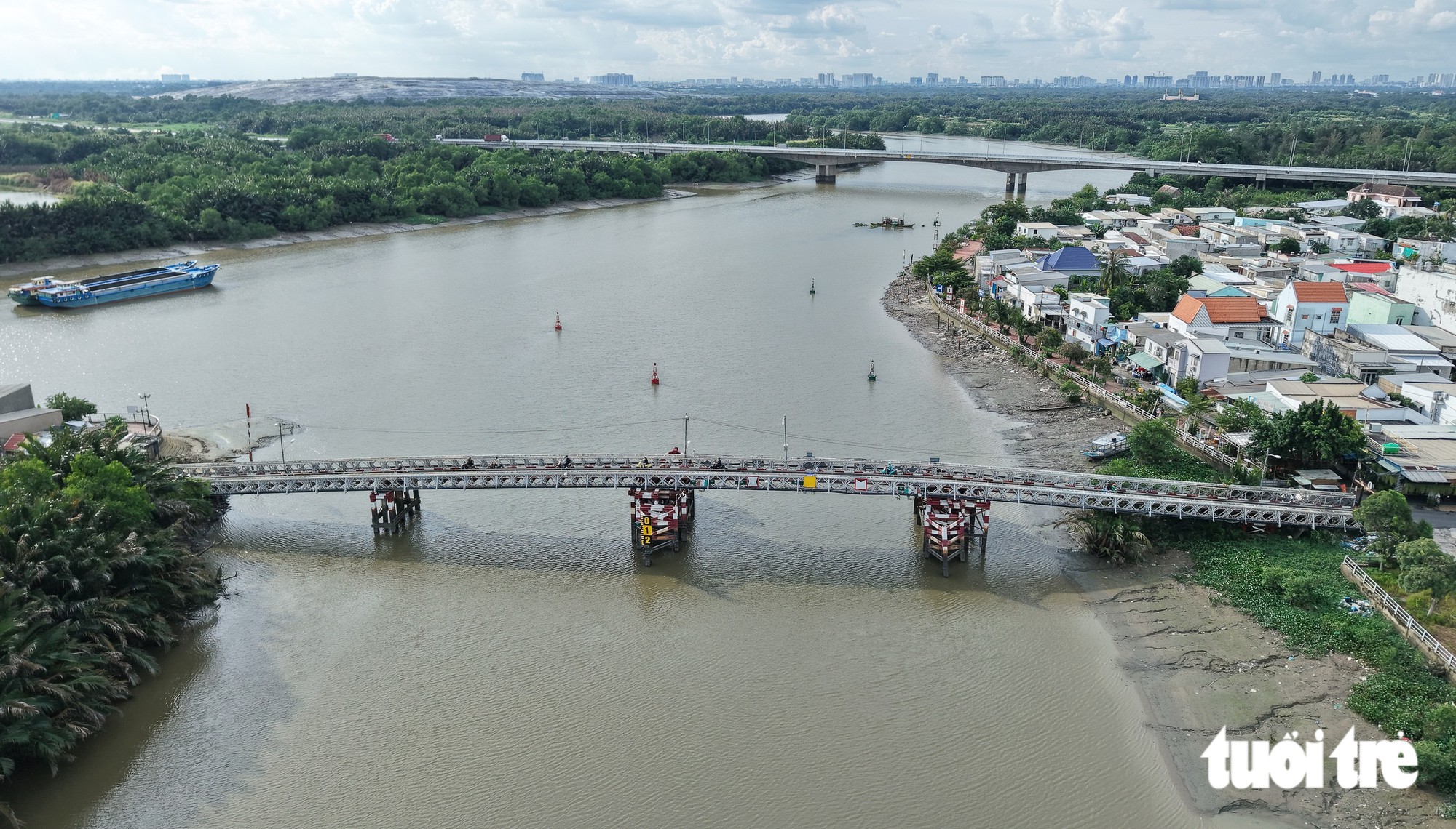 Xây cầu Rạch Dơi 3.197 tỉ thay thế cầu sắt 