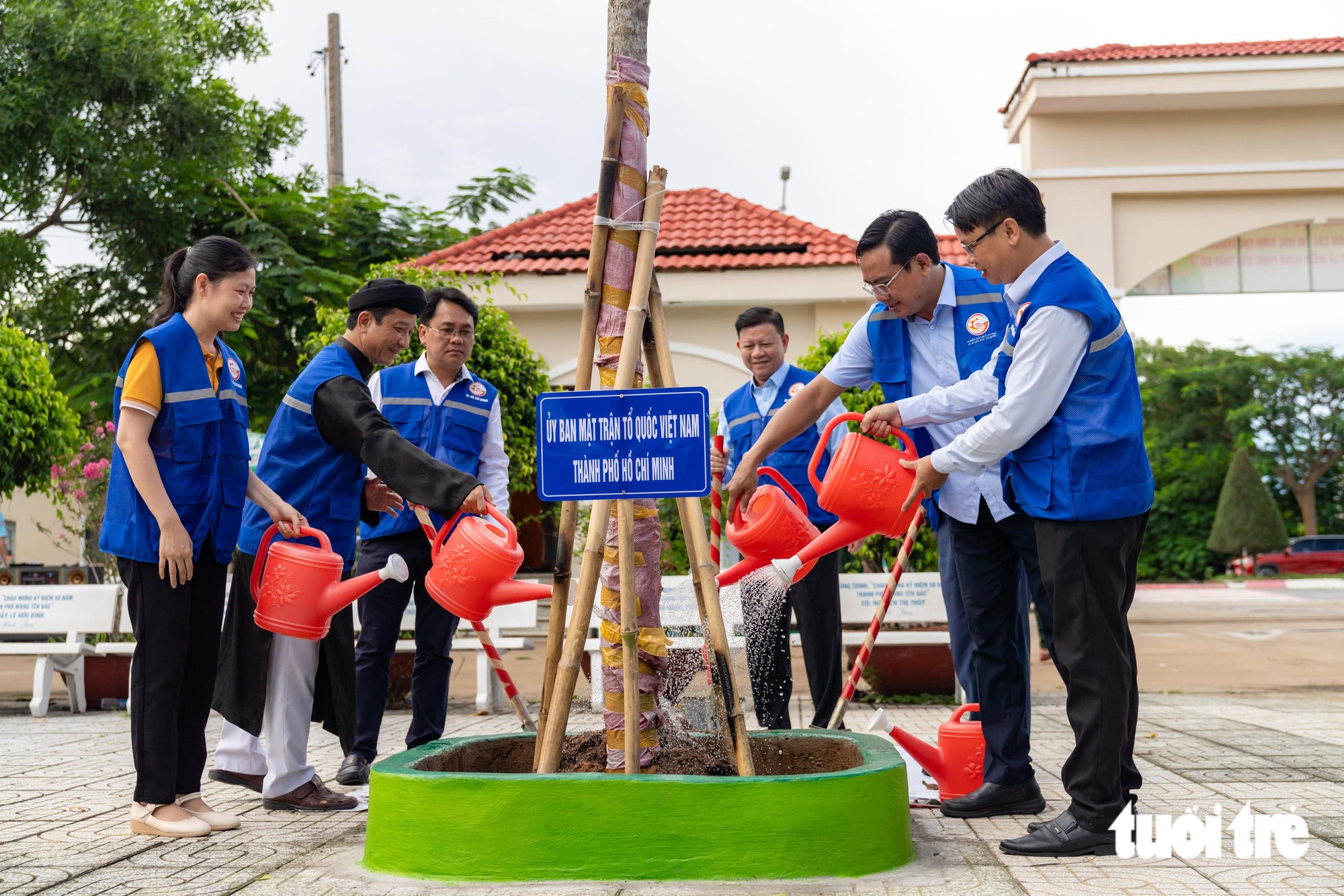 Cần Giờ có vườn thuốc nam vừa là lớp học xanh, vừa chăm sóc sức khỏe cộng đồng - Ảnh 4.