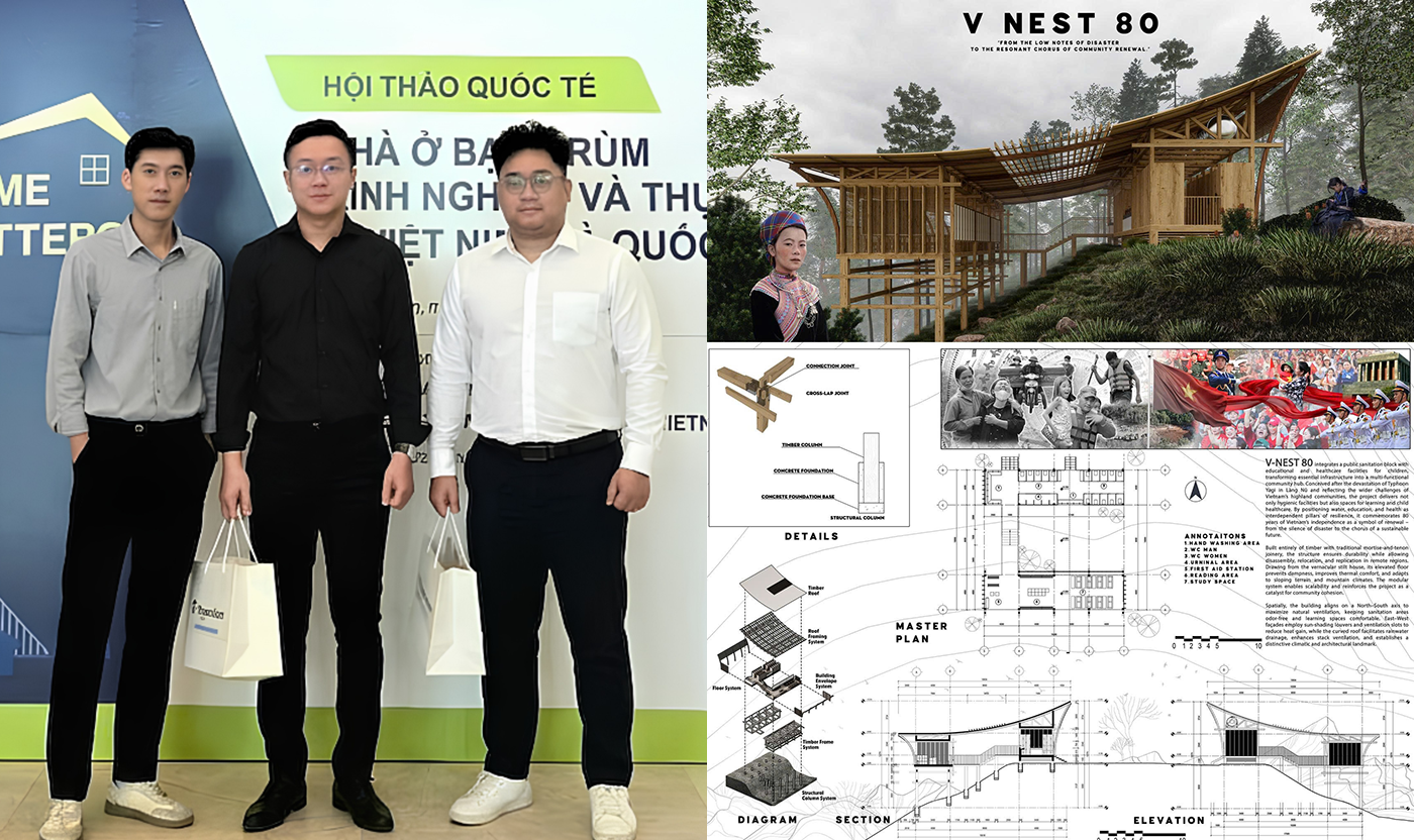 Sinh viên Đại học Duy Tân đạt giải quốc tế với Thiết kế ‘Tổ ấm’ cho Làng Nủ - Ảnh 5.
