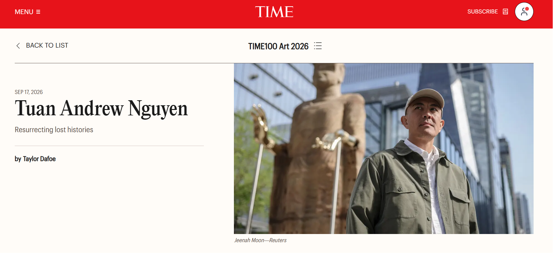 Tuấn Andrew Nguyễn vào danh sách TIME100 Art 2026 - Ảnh 1.