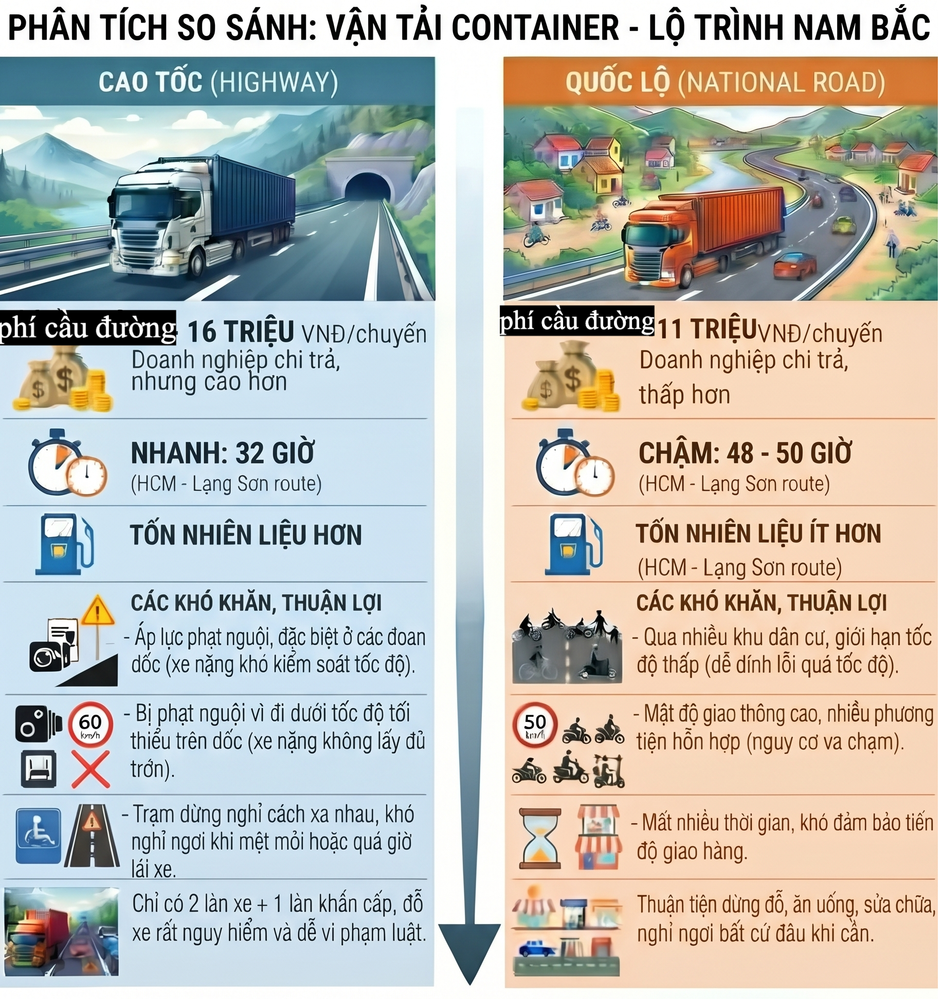 Có phải tài xế chọn quốc lộ vì