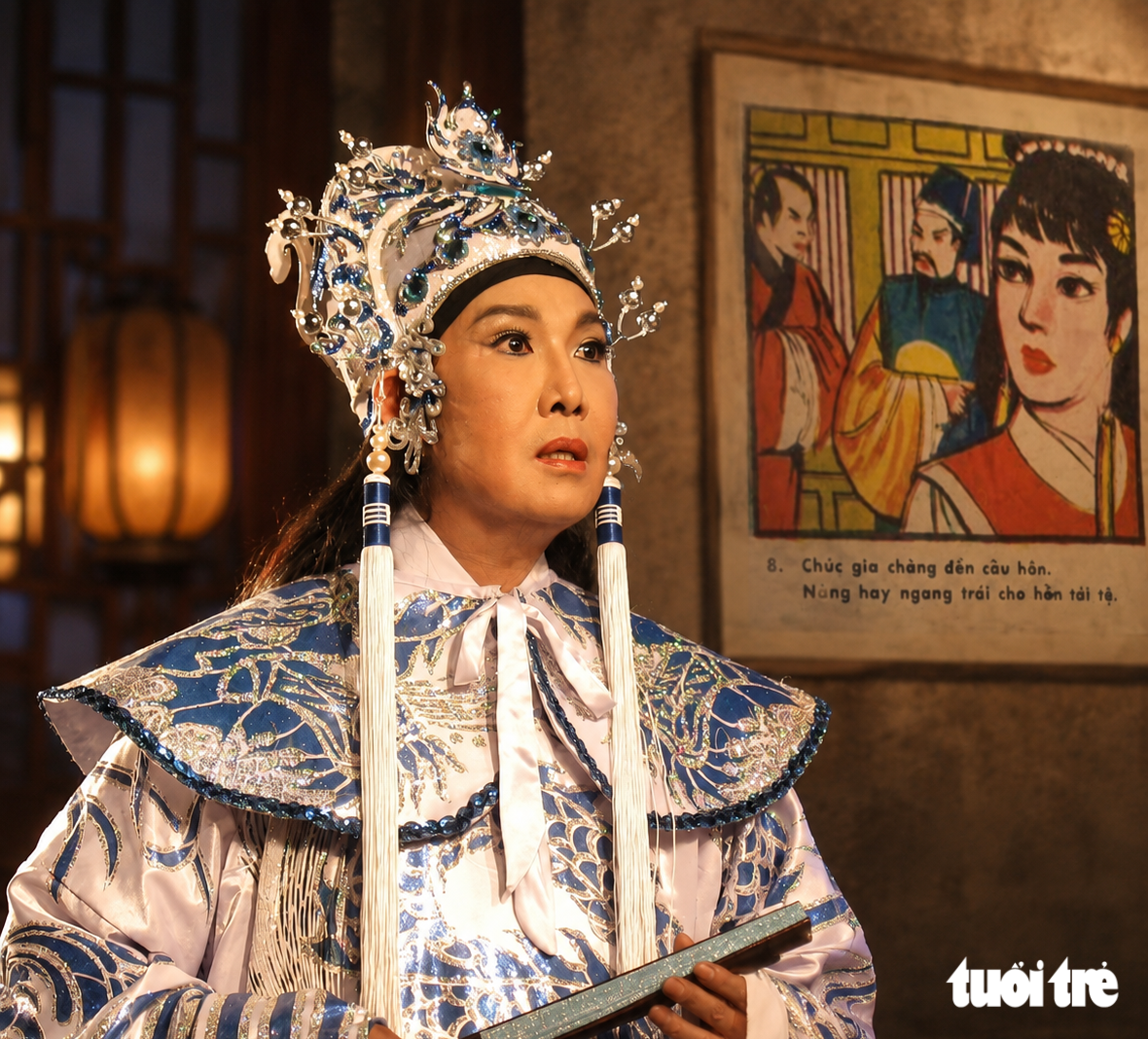 Độc đáo truyện tranh cải lương Lương Sơn Bá nhỏ xíu trong bàn tay, nhớ Lương Sơn Bá của Vũ Linh - Ảnh 1.