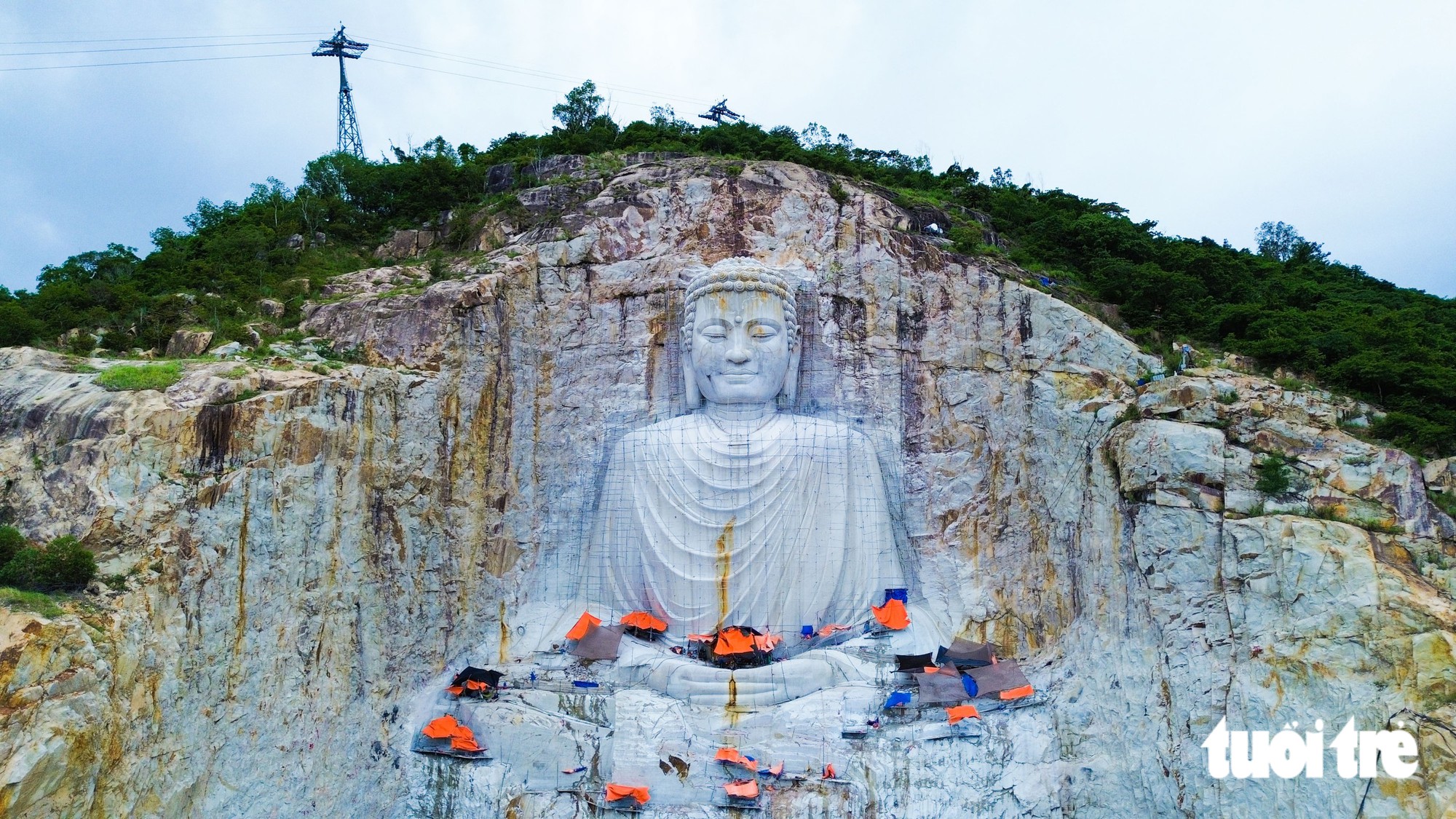 Tượng Phật Thích Ca ‘khổng lồ’ ngồi thiền cao 81m ở núi Sam với nụ cười hoan hỷ, hạnh phúc - Ảnh 5.