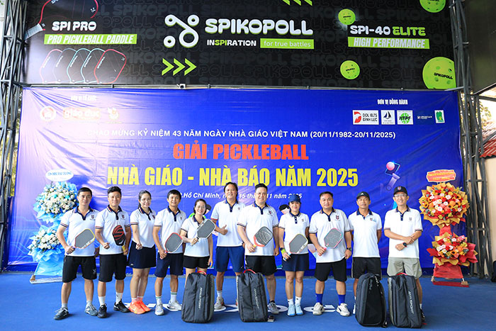 Tạp chí Giáo dục TP.HCM tổ chức Giải Pickleball Nhà giáo - Nhà báo năm 2025 