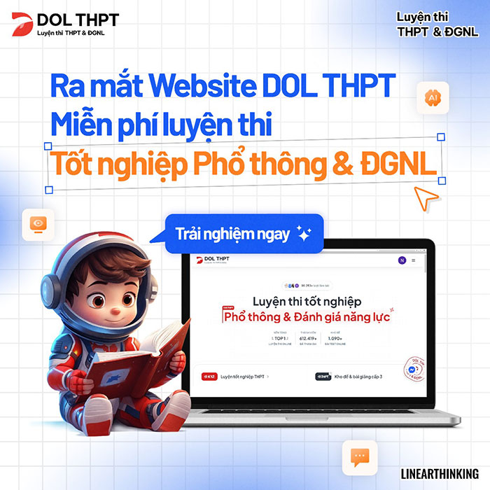 Luyện thi THPT và đánh giá năng lực miễn phí cùng DOL THPT