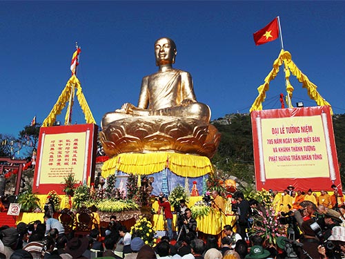 Khánh thành, an vị tôn tượng Phật hoàng Trần Nhân Tông
