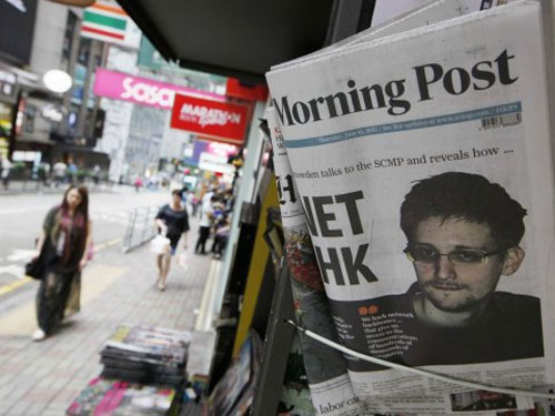 Snowden phủ nhận làm gián điệp cho Trung Quốc