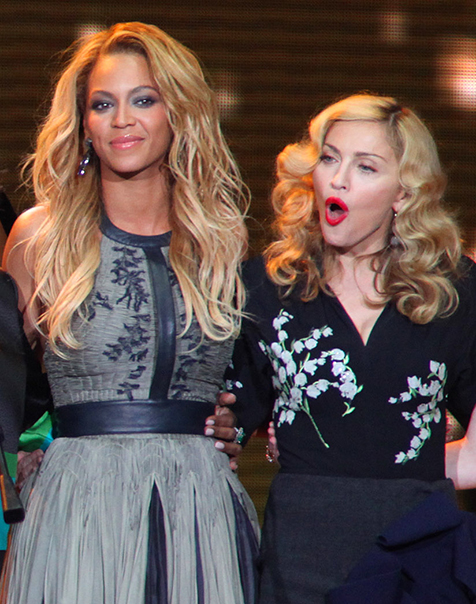 
	Beyonce v&agrave; Madonna kh&aacute; th&acirc;n thiết