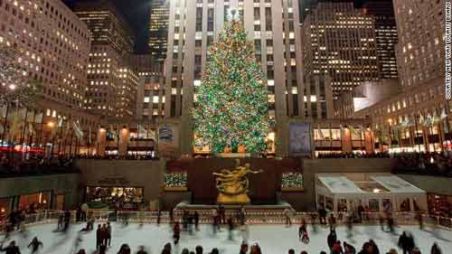 C&acirc;y th&ocirc;ng Noel tại Trung t&acirc;m Rockefeller.
Ảnh: CNN