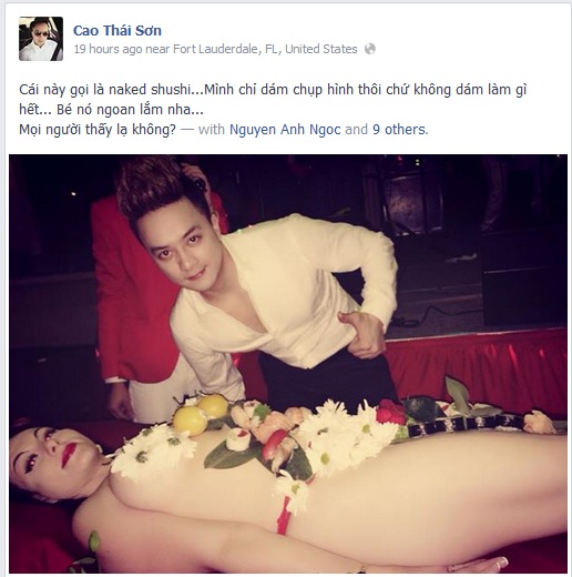 
	Tấm ảnh đăng tr&ecirc;n Facebook Cao Th&aacute;i Sơn ng&agrave;y 29-12